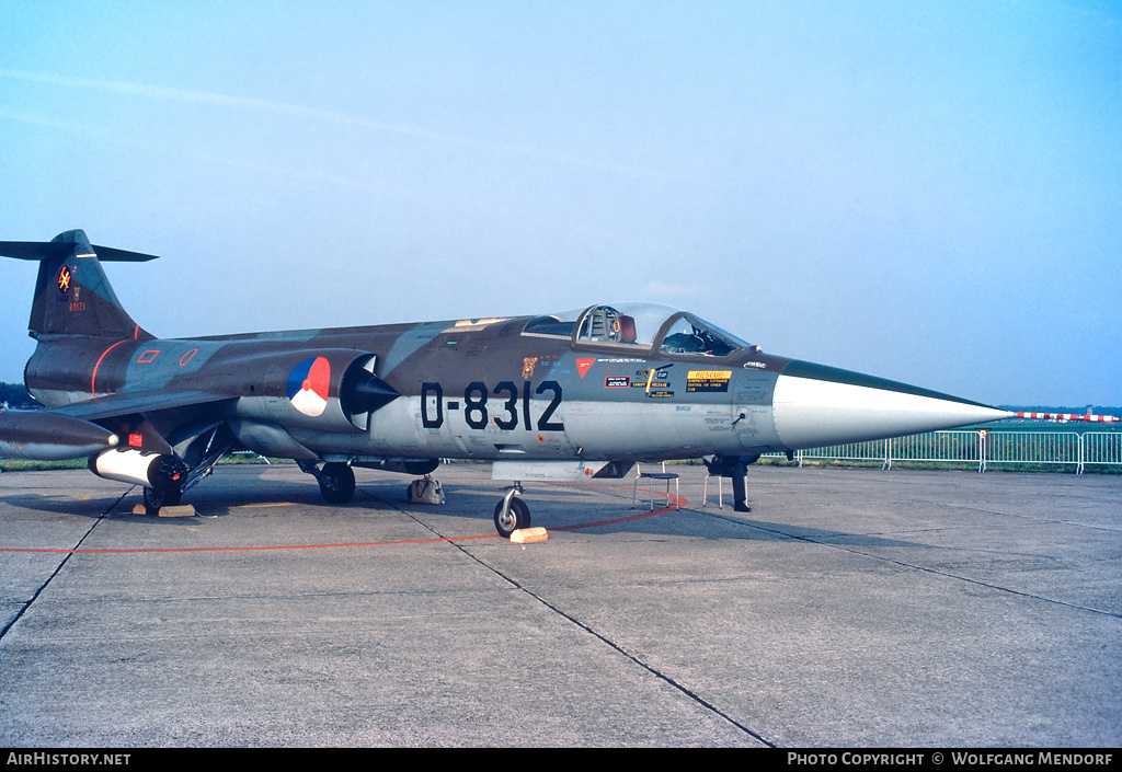 Aircraft Photo of D-8312 | Lockheed F-104G Starfighter | Netherlands - Air Force | AirHistory.net #809162