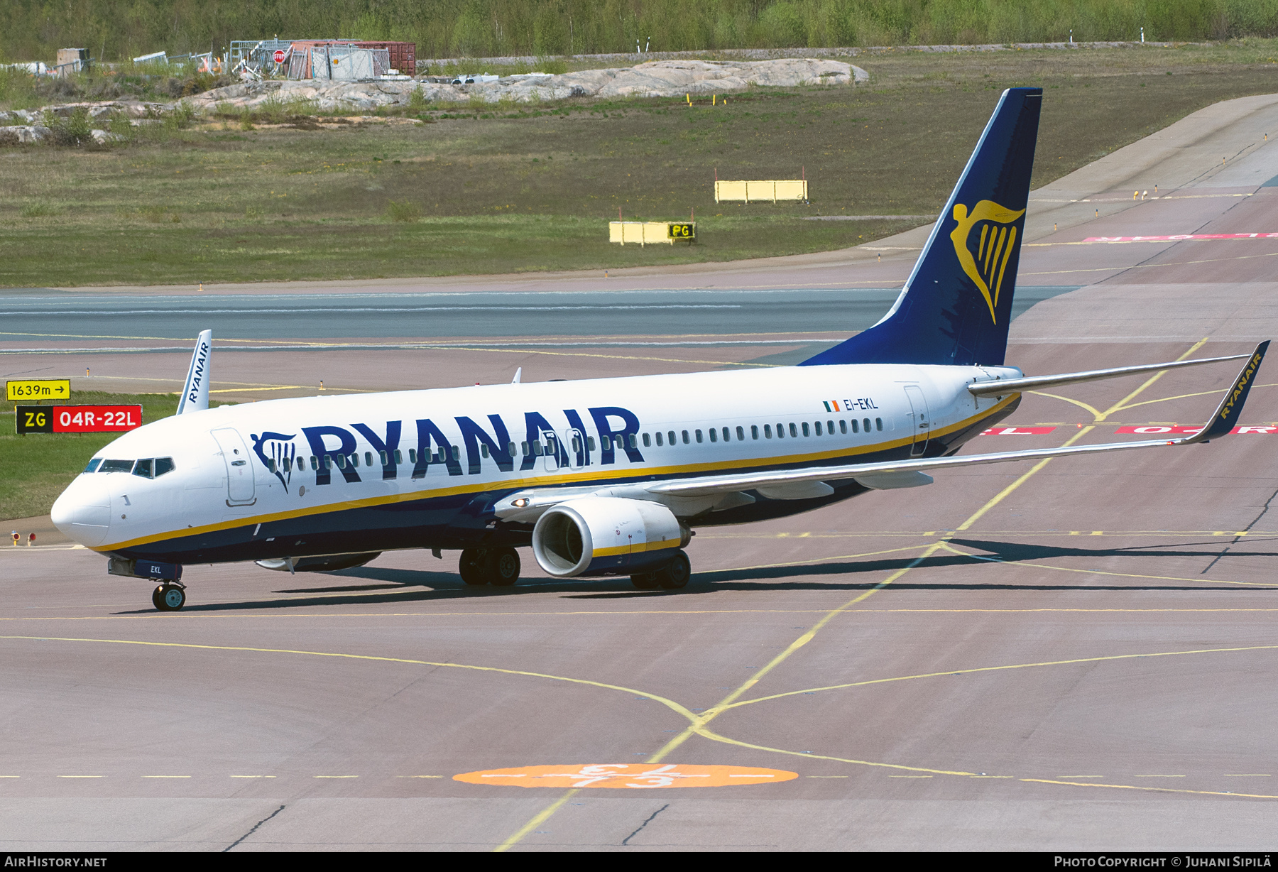 Aircraft Photo of EI-EKL | Boeing 737-8AS | Ryanair | AirHistory.net #809189