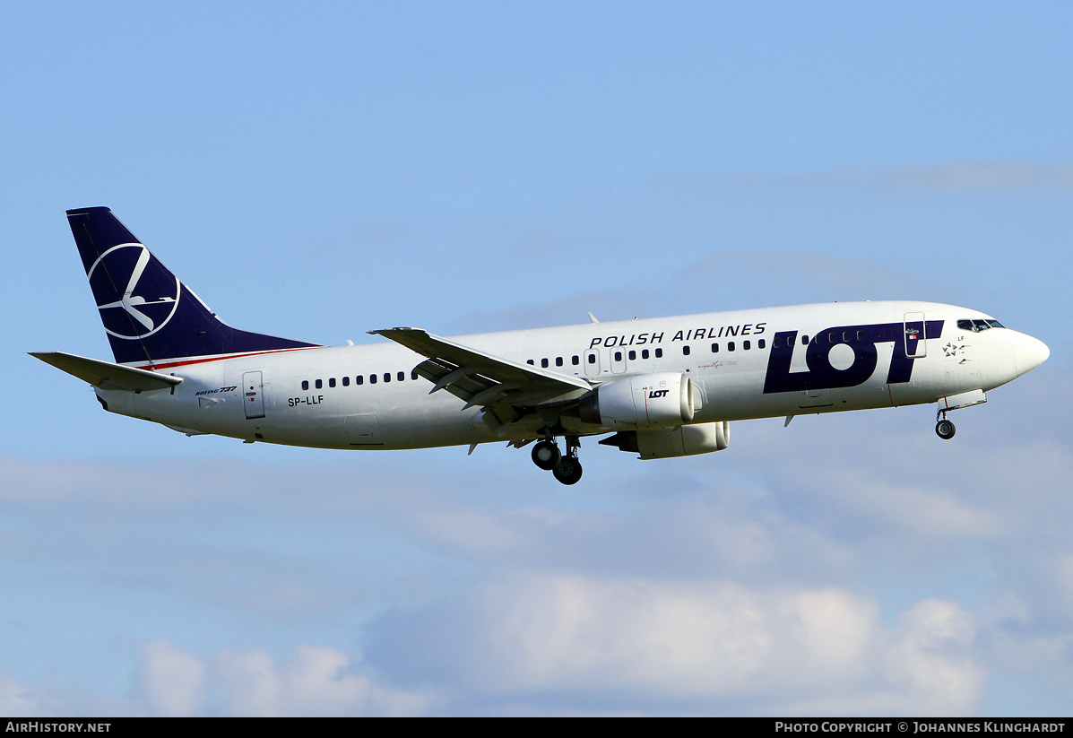 Aircraft Photo of SP-LLF | Boeing 737-45D | LOT Polish Airlines - Polskie Linie Lotnicze | AirHistory.net #809252