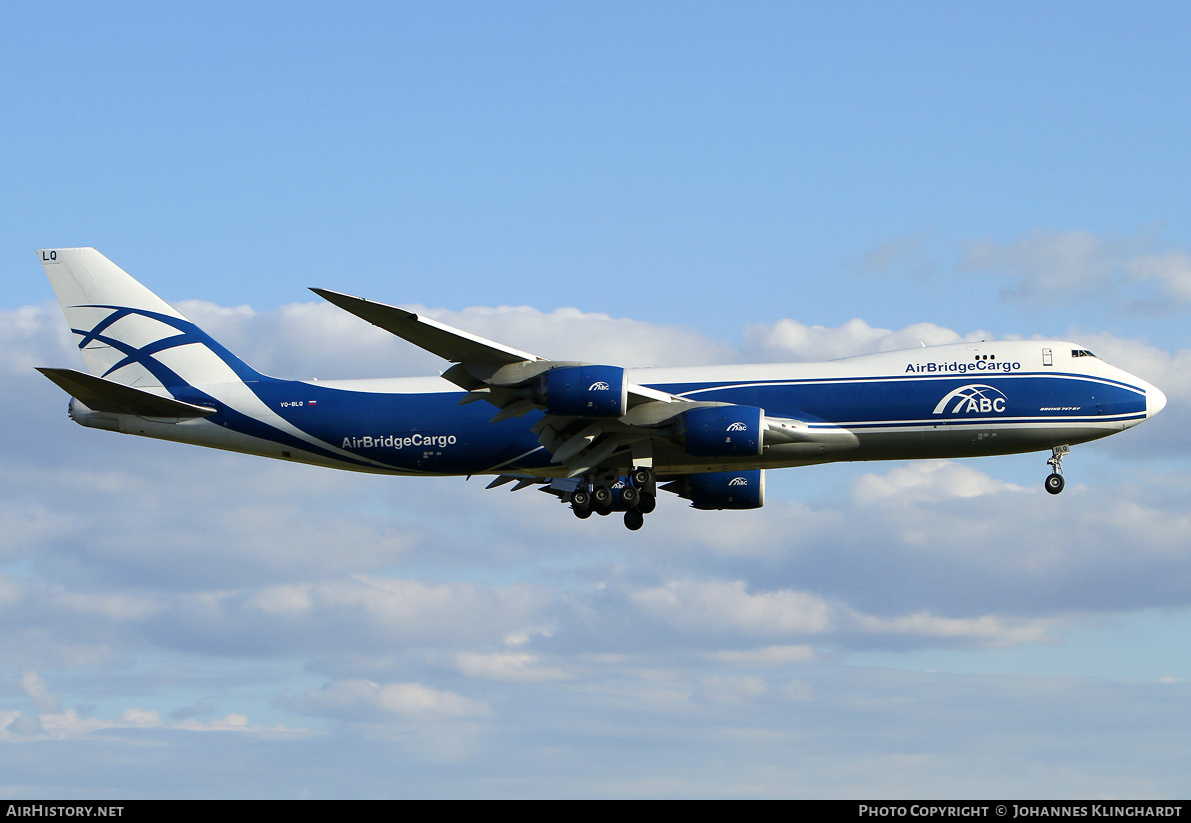 Aircraft Photo of VQ-BLQ | Boeing 747-8HVF/SCD | ABC - AirBridgeCargo Airlines | AirHistory.net #809266