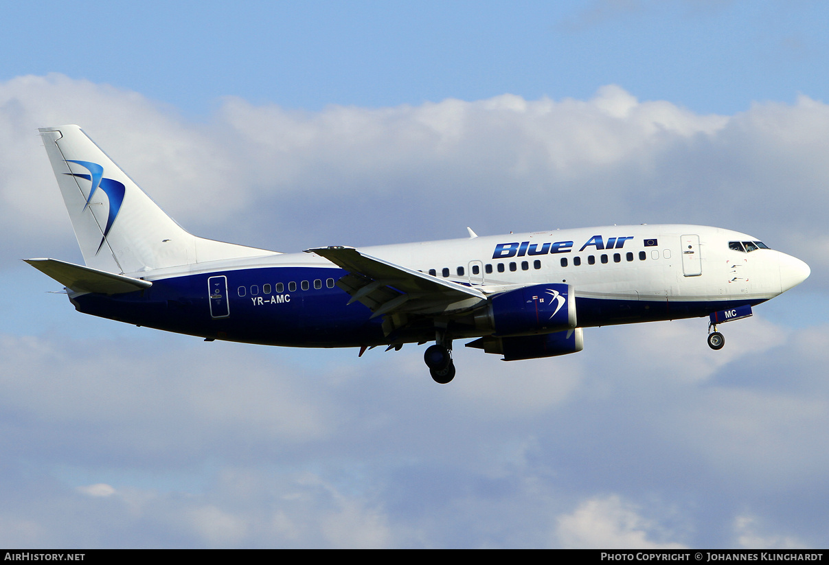 Aircraft Photo of YR-AMC | Boeing 737-530 | Blue Air | AirHistory.net #809273