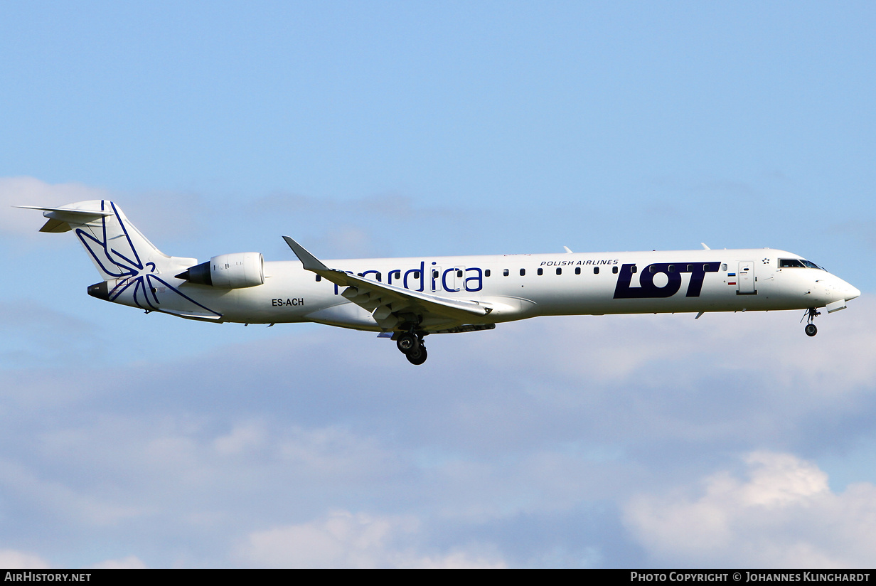 Aircraft Photo of ES-ACH | Bombardier CRJ-900ER (CL-600-2D24) | LOT Polish Airlines - Polskie Linie Lotnicze | AirHistory.net #809296