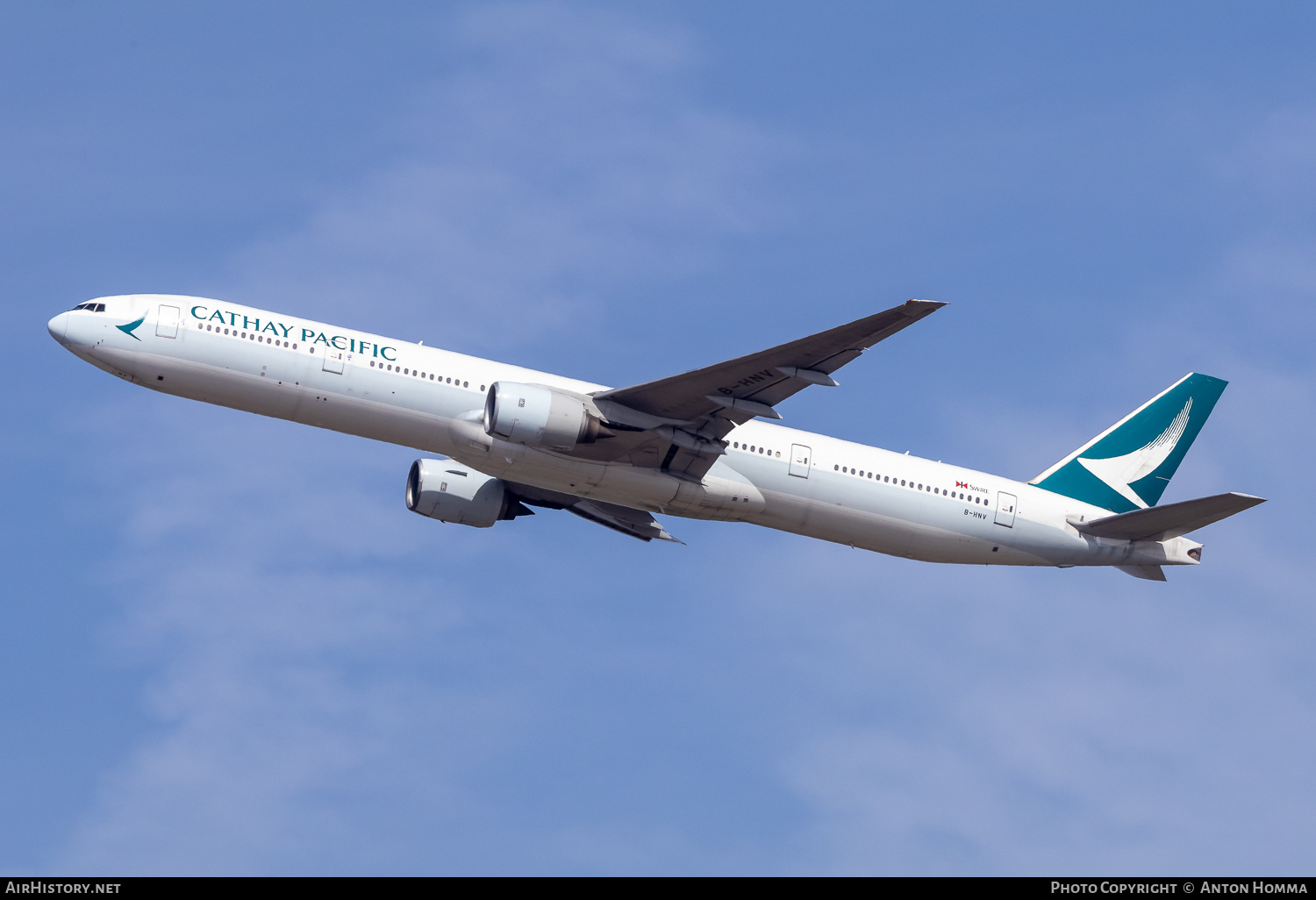 Aircraft Photo of B-HNV | Boeing 777-31H | Cathay Pacific Airways | AirHistory.net #809305