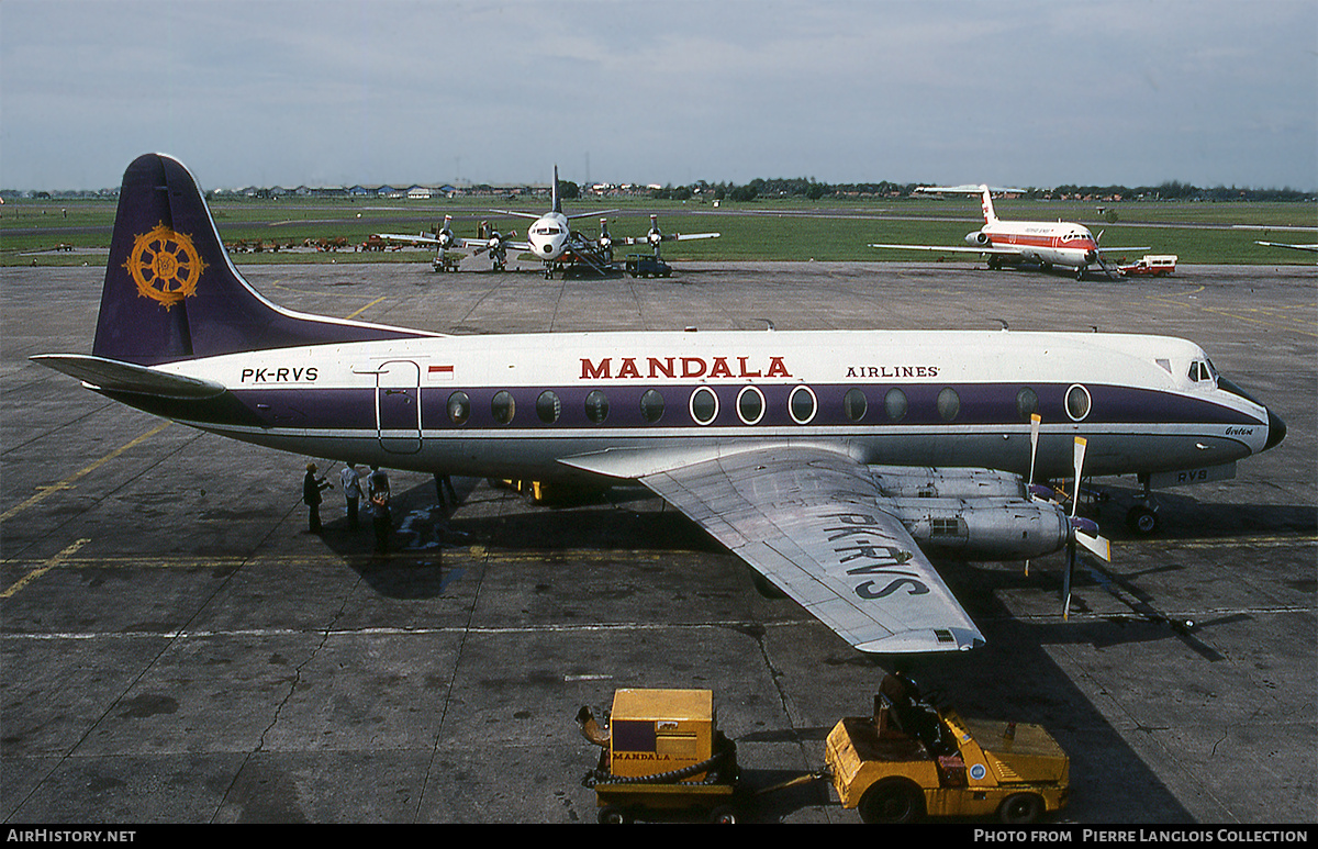 Aircraft Photo of PK-RVS | Vickers 816 Viscount | Mandala Airlines | AirHistory.net #809313