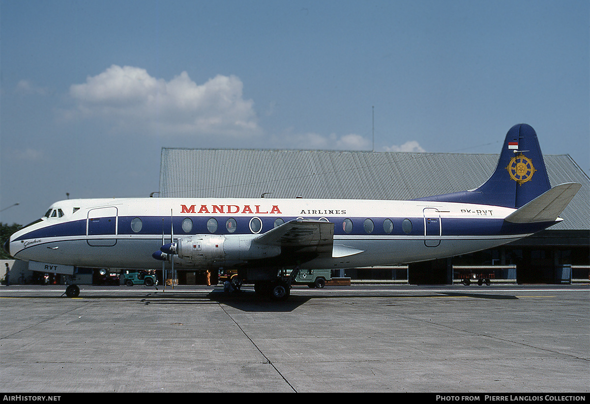 Aircraft Photo of PK-RVT | Vickers 806 Viscount | Mandala Airlines | AirHistory.net #809331