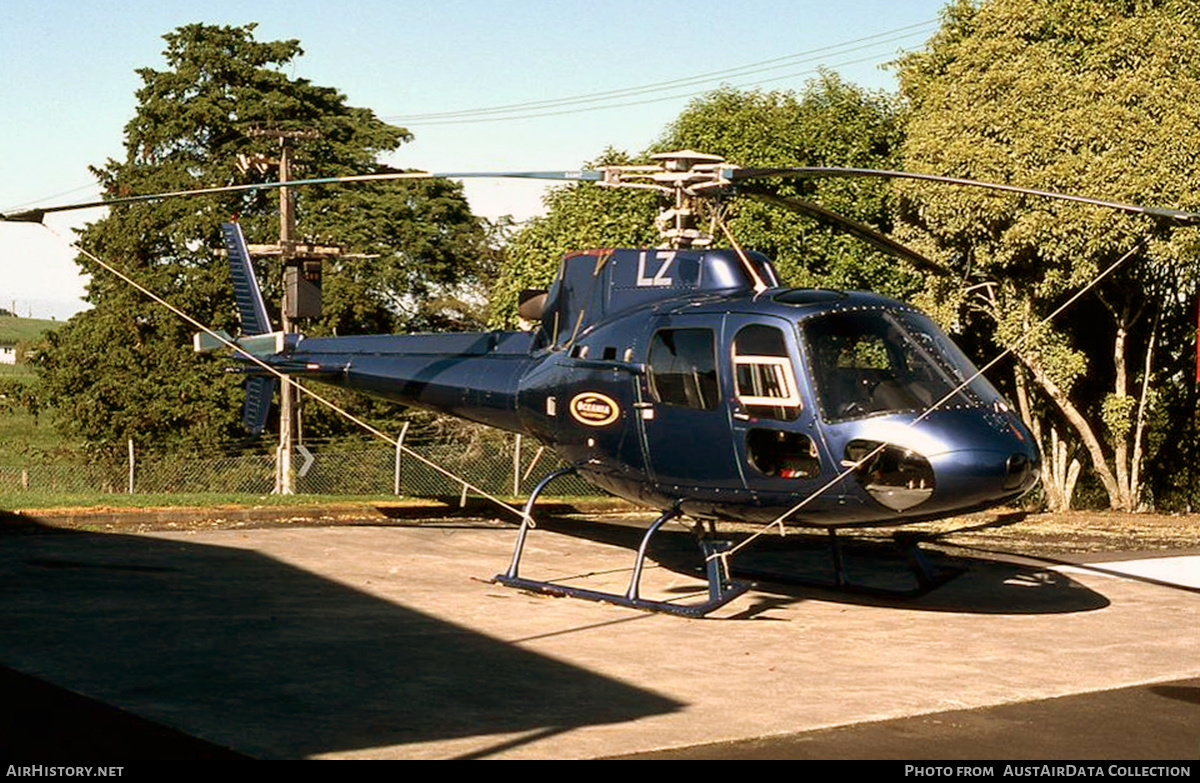 Aircraft Photo of ZK-HLZ / LZ | Aerospatiale AS-350BA Squirrel | Oceania Helicopter | AirHistory.net #809347