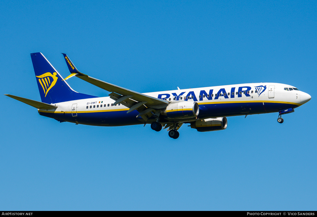 Aircraft Photo of EI-DWT | Boeing 737-8AS | Ryanair | AirHistory.net #809355