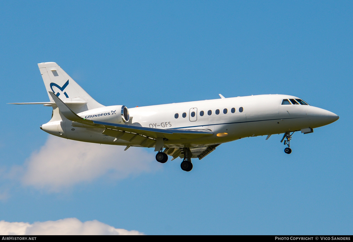Aircraft Photo of OY-GFS | Dassault Falcon 2000LX | Grundfos | AirHistory.net #809359