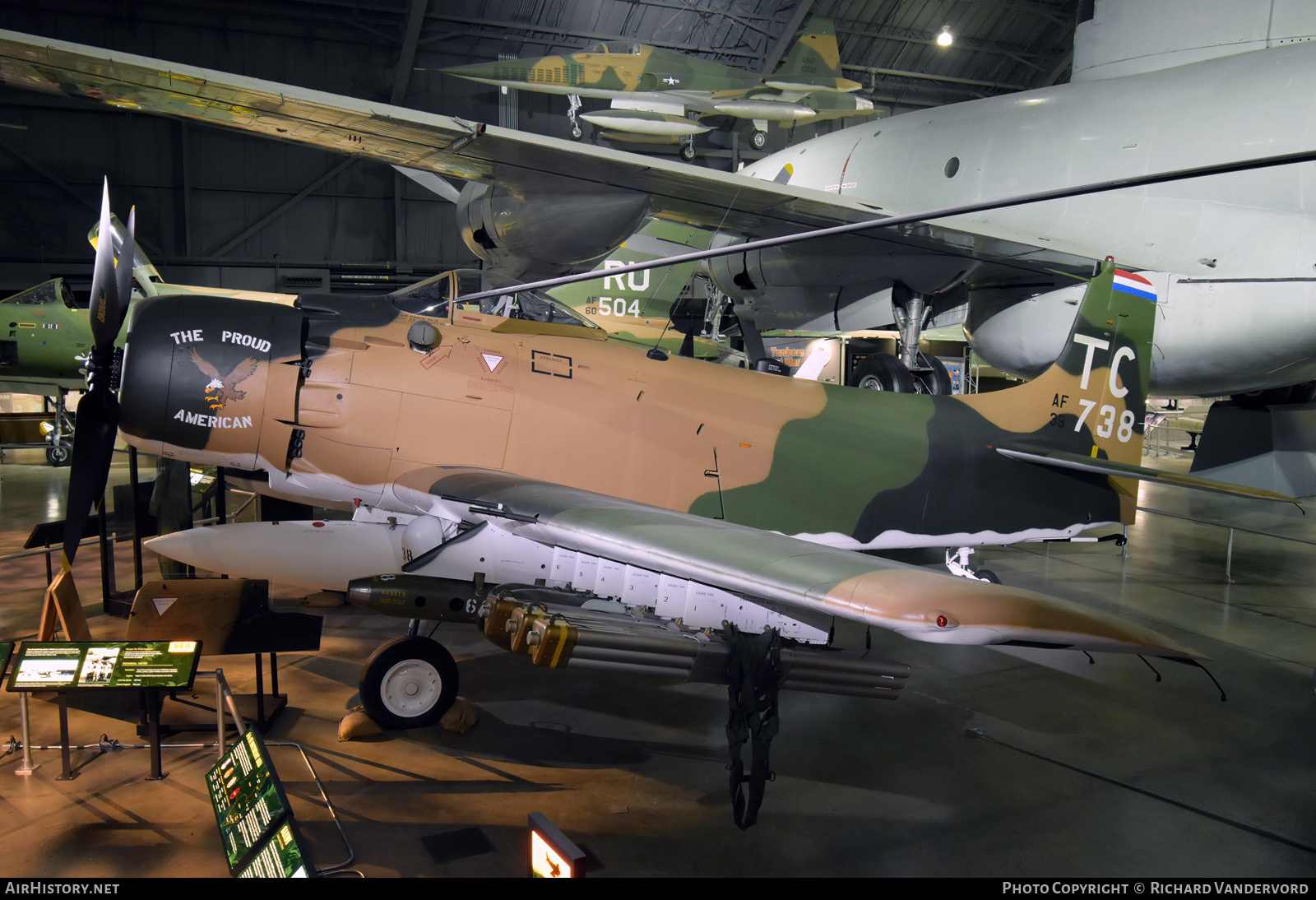 Aircraft Photo of AF39-738 | Douglas A-1H Skyraider | USA - Air Force | AirHistory.net #809427