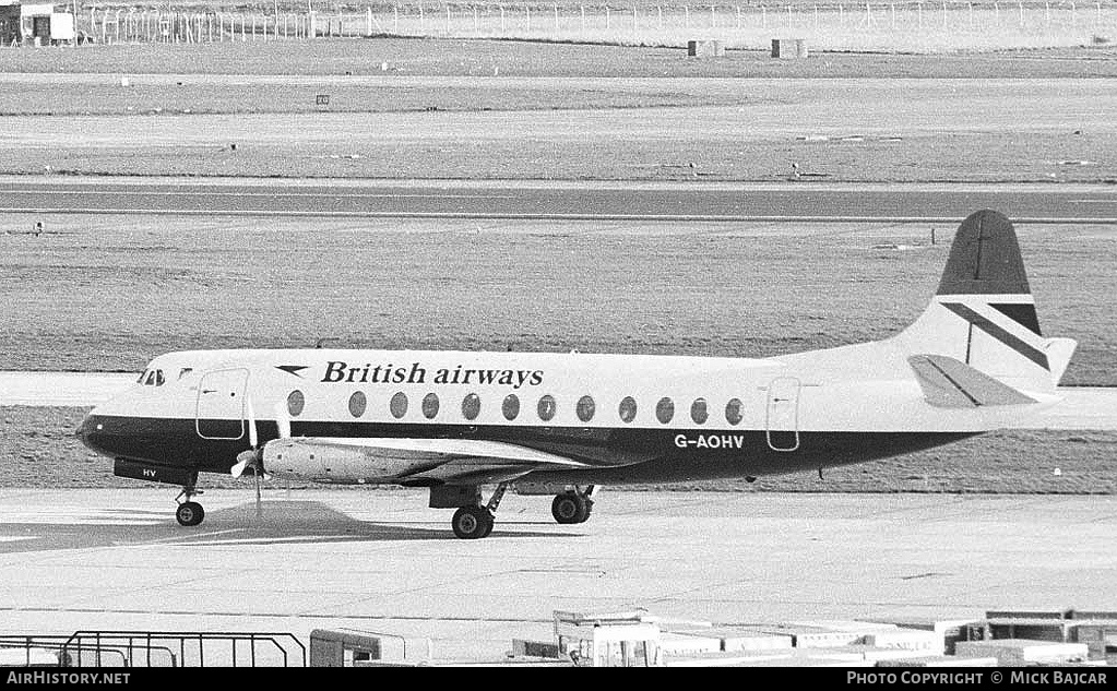 Aircraft Photo of G-AOHV | Vickers 802 Viscount | British Airways | AirHistory.net #809485