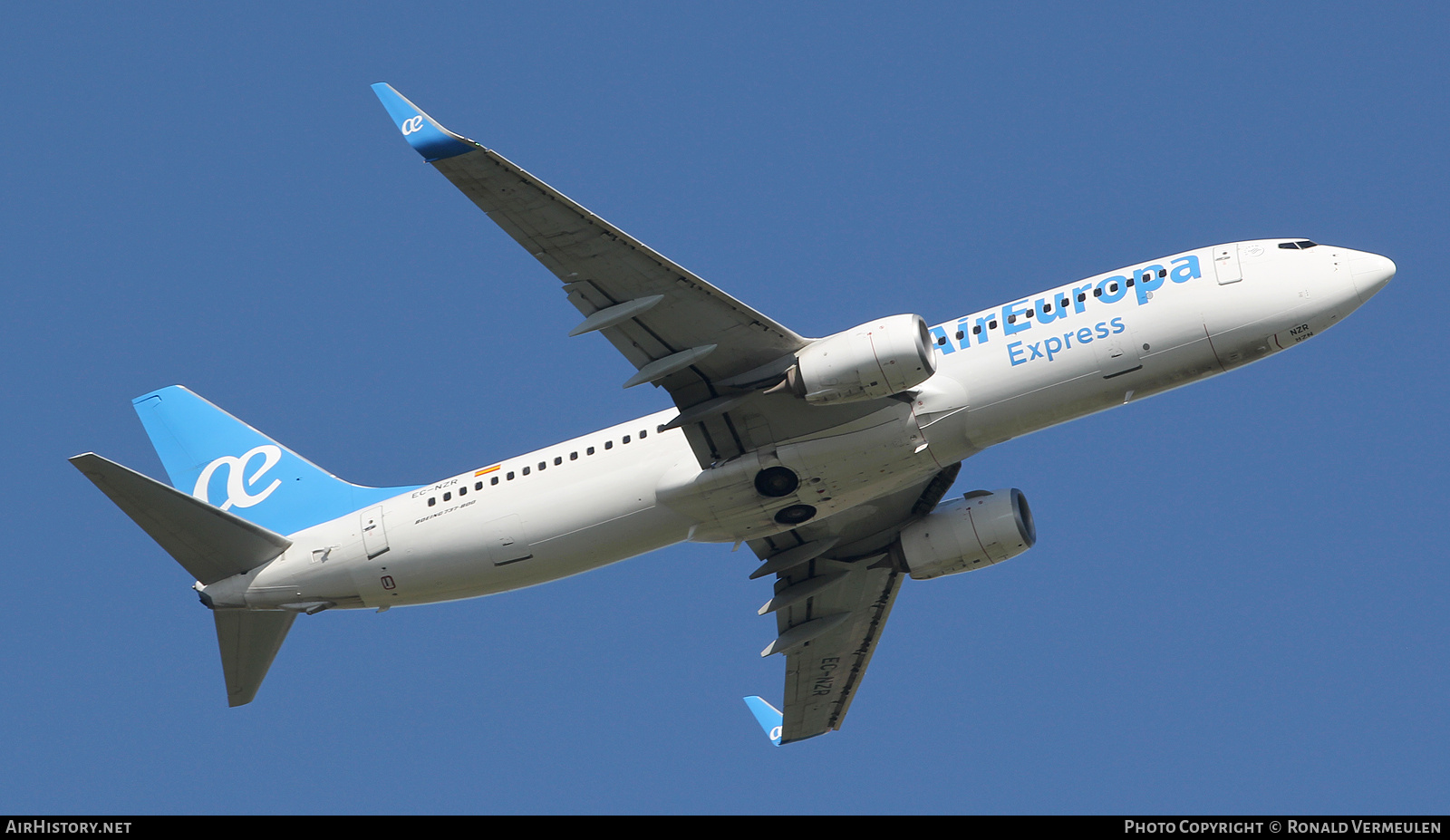 Aircraft Photo of EC-NZR | Boeing 737-8AS | Air Europa Express | AirHistory.net #809565
