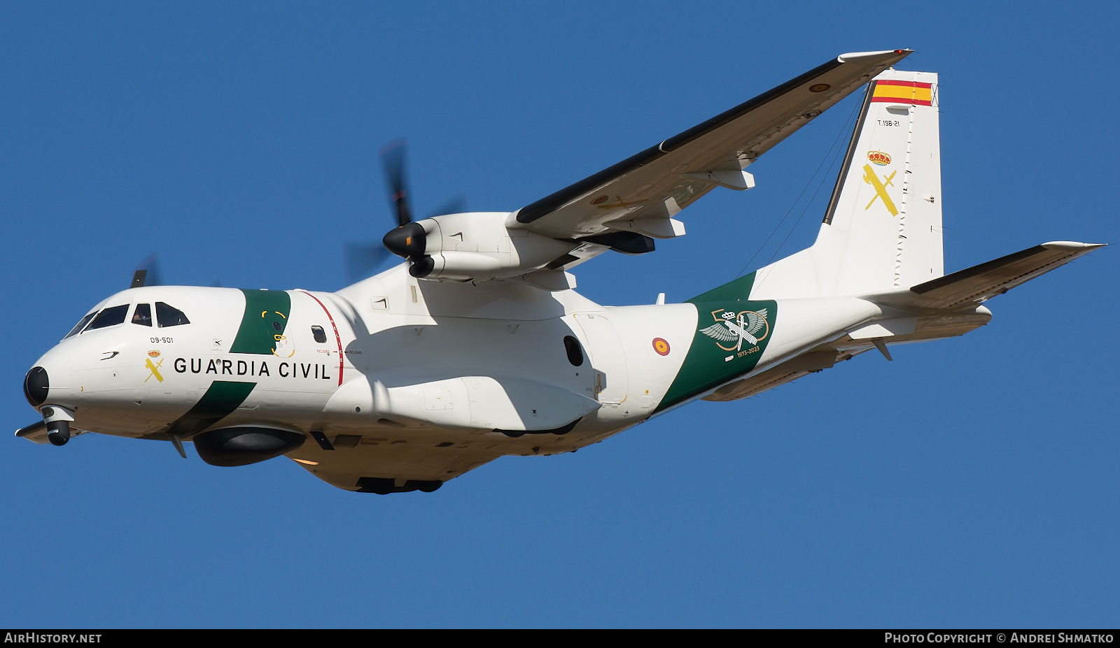 Aircraft Photo of T19B-21 | CASA/IPTN CN235M-300 MPA | Spain - Guardia Civil | AirHistory.net #809569