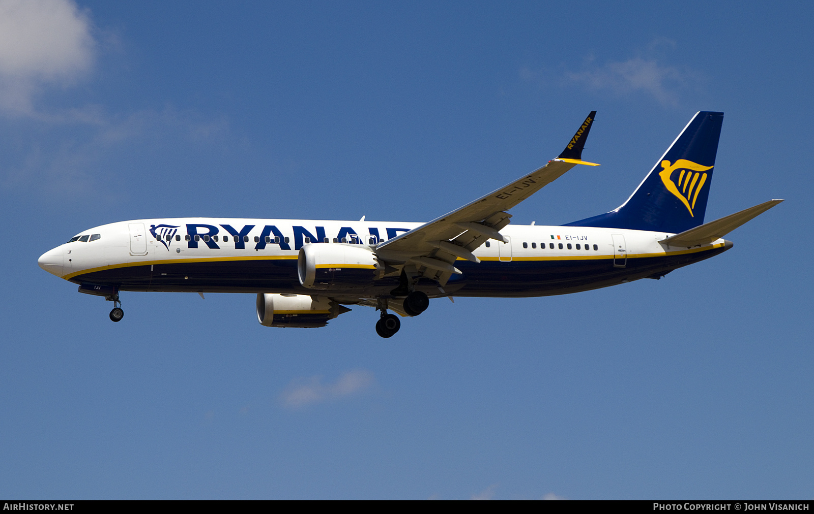Aircraft Photo of EI-IJV | Boeing 737-8200 Max 200 | Ryanair | AirHistory.net #809585