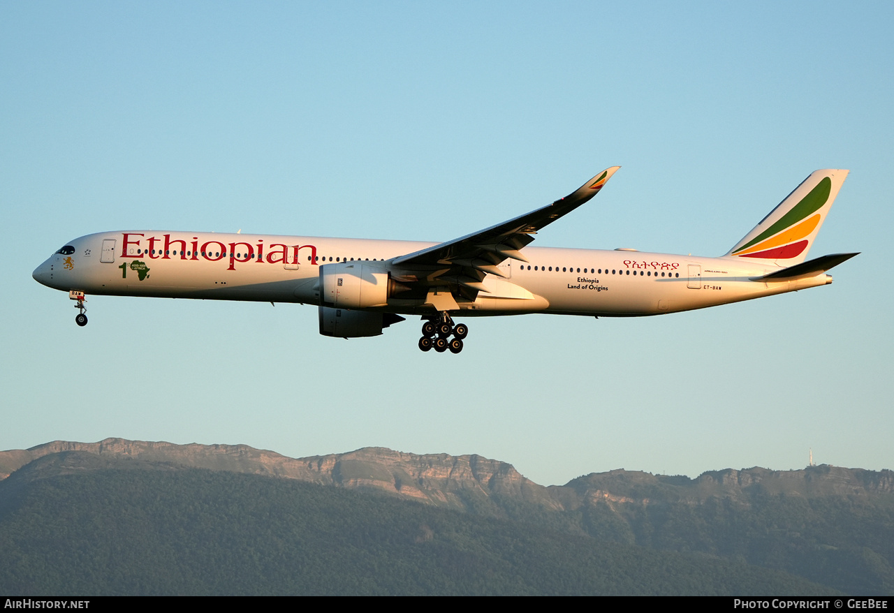 Aircraft Photo of ET-BAW | Airbus A350-1041 | Ethiopian Airlines | AirHistory.net #809610
