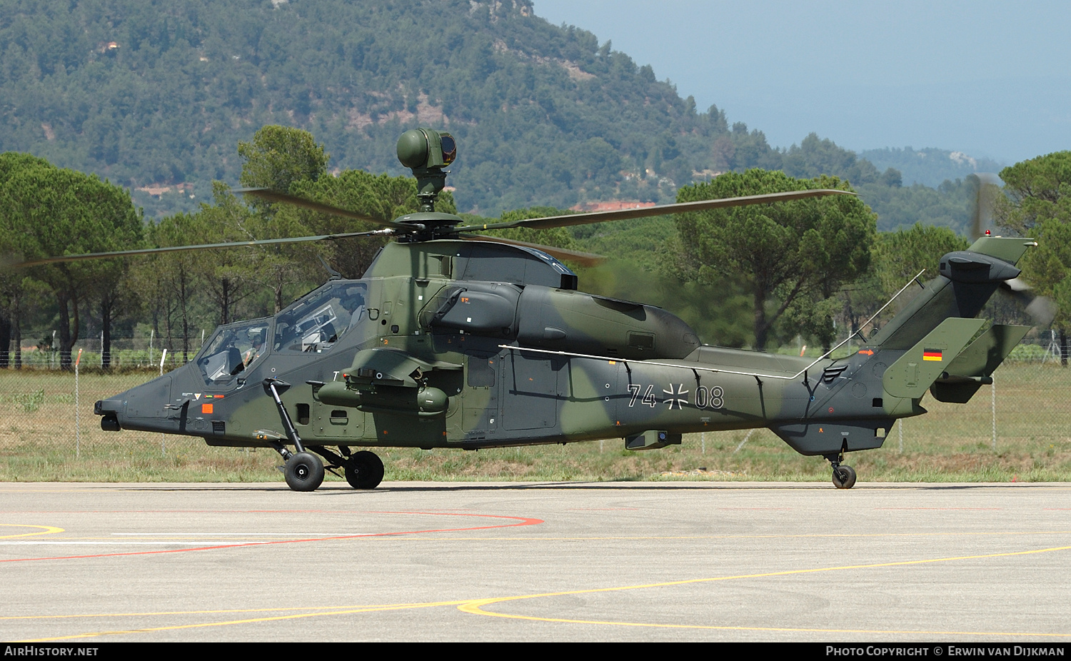 Aircraft Photo of 7408 | Eurocopter EC-665 Tiger UHT | Germany - Army | AirHistory.net #809651