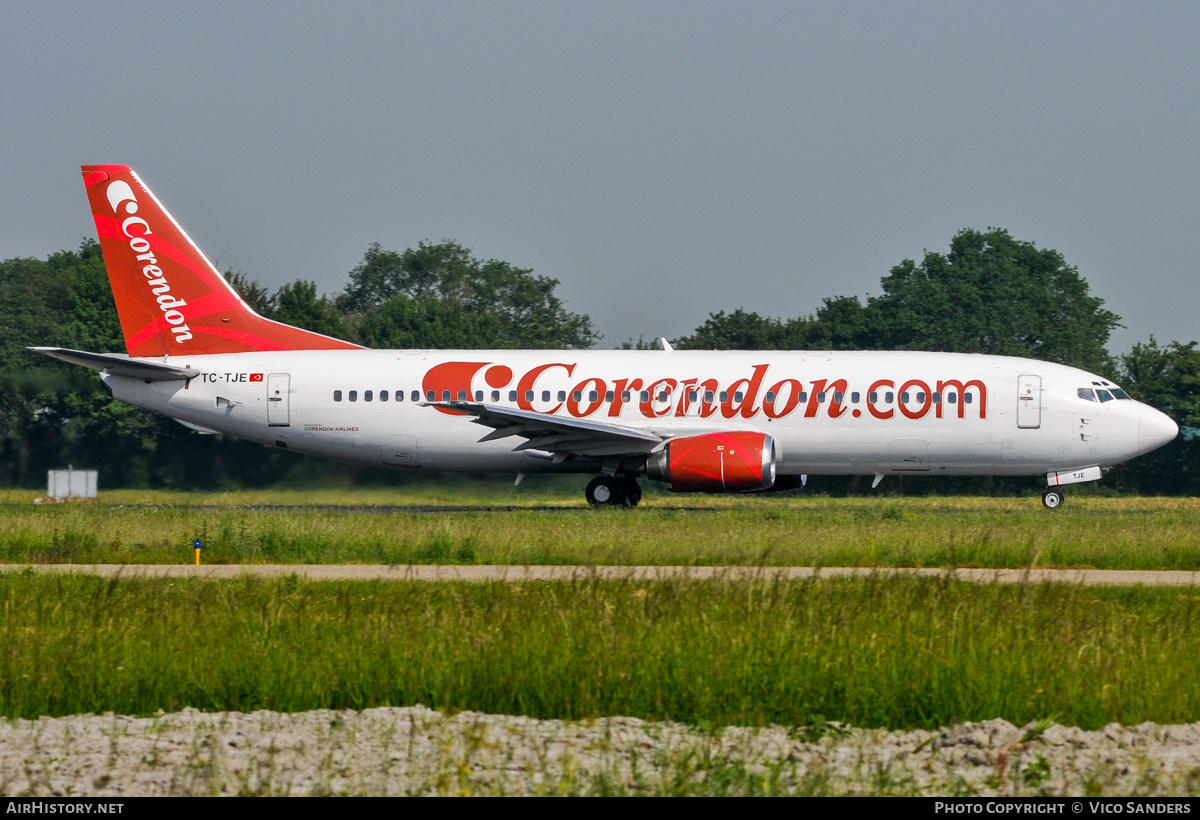 Aircraft Photo of TC-TJE | Boeing 737-4Y0 | Corendon Airlines | AirHistory.net #809682
