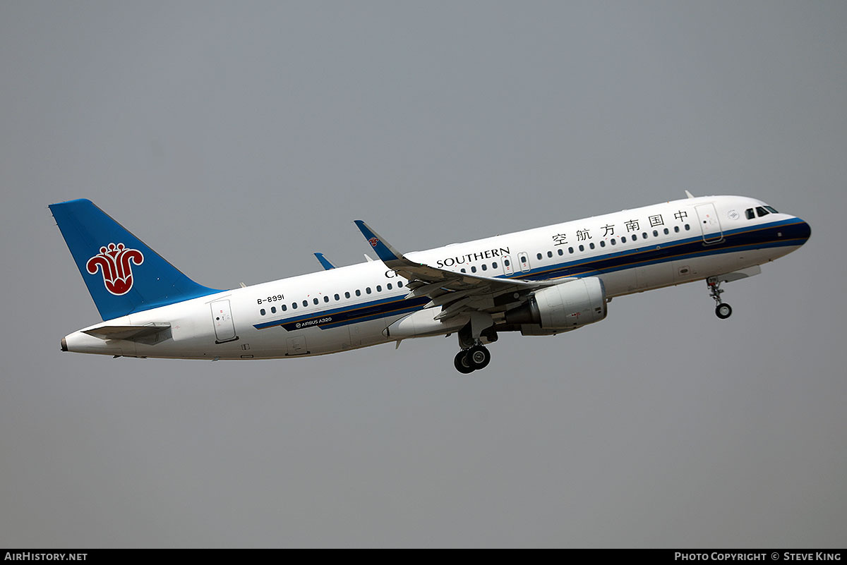 Aircraft Photo of B-8991 | Airbus A320-214 | China Southern Airlines | AirHistory.net #809758