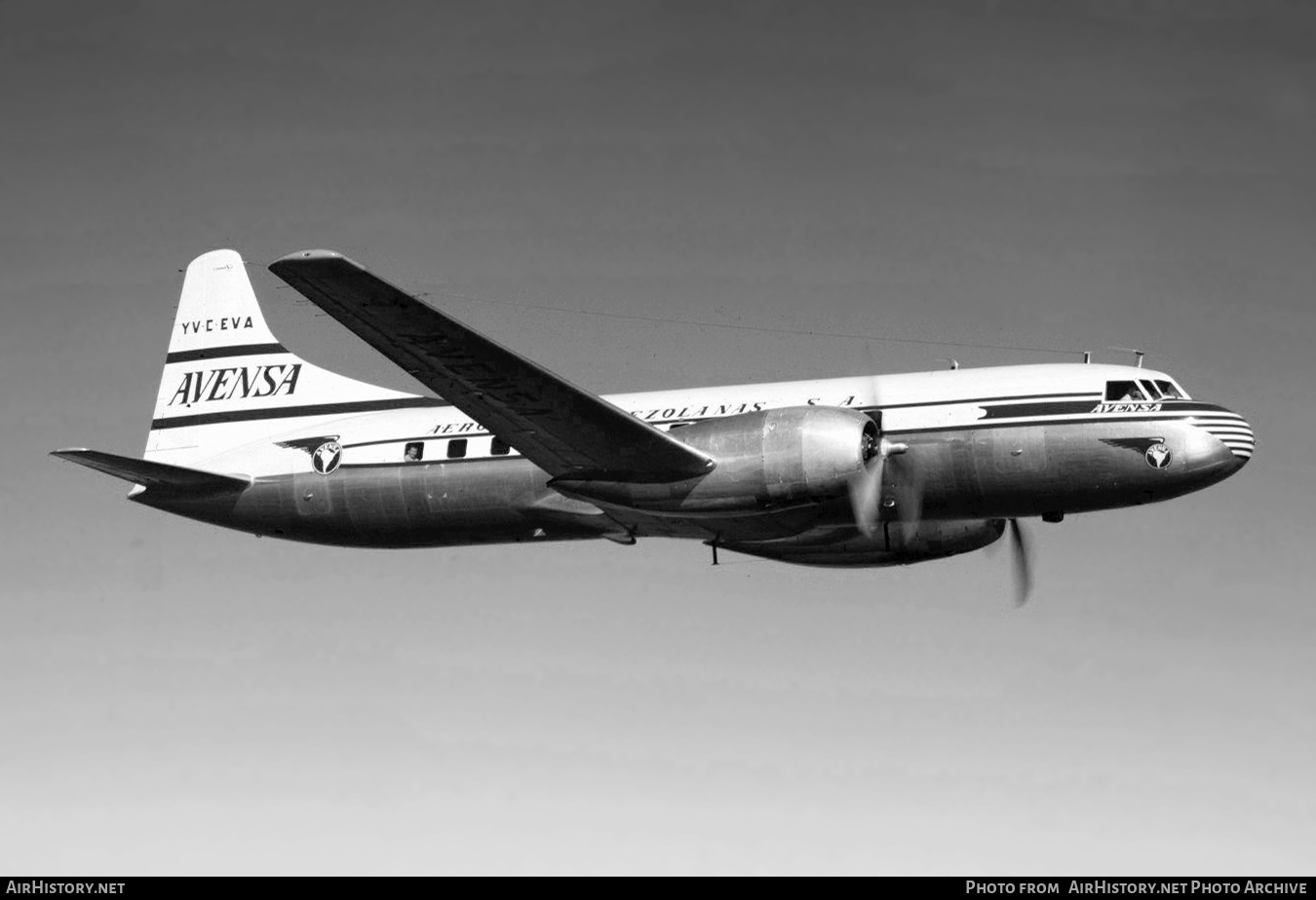 Aircraft Photo of YV-C-EVA | Convair 340-57 | Avensa - Aerovías Venezolanas | AirHistory.net #809769
