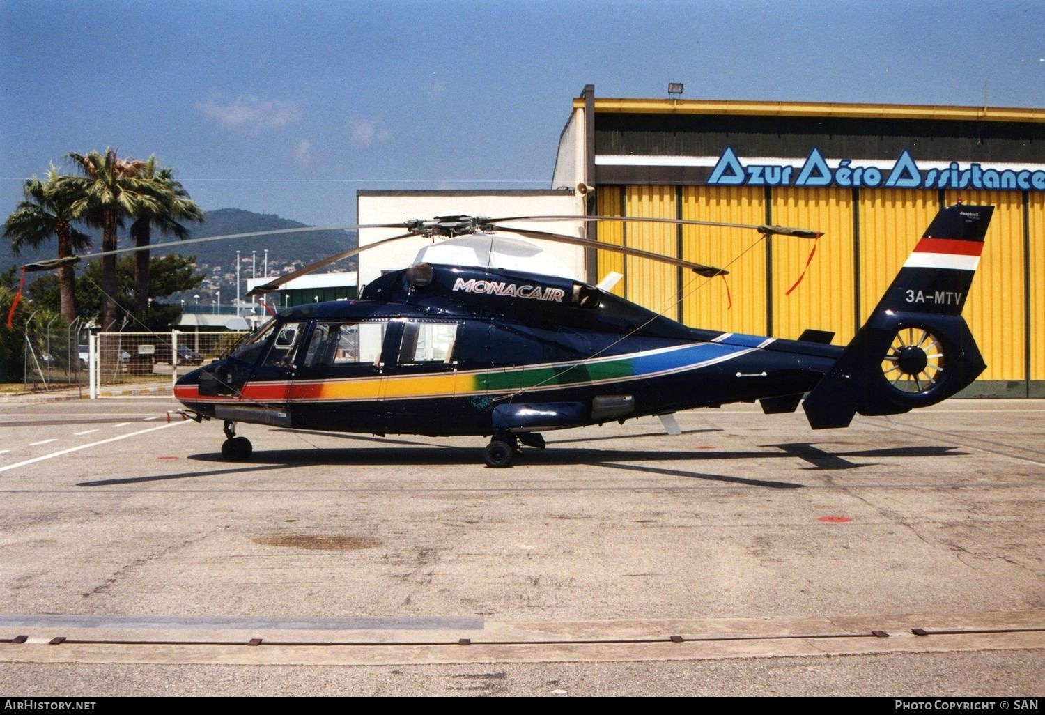 Aircraft Photo of 3A-MTV | Aerospatiale SA-365N Dauphin 2 | Monacair | AirHistory.net #809785