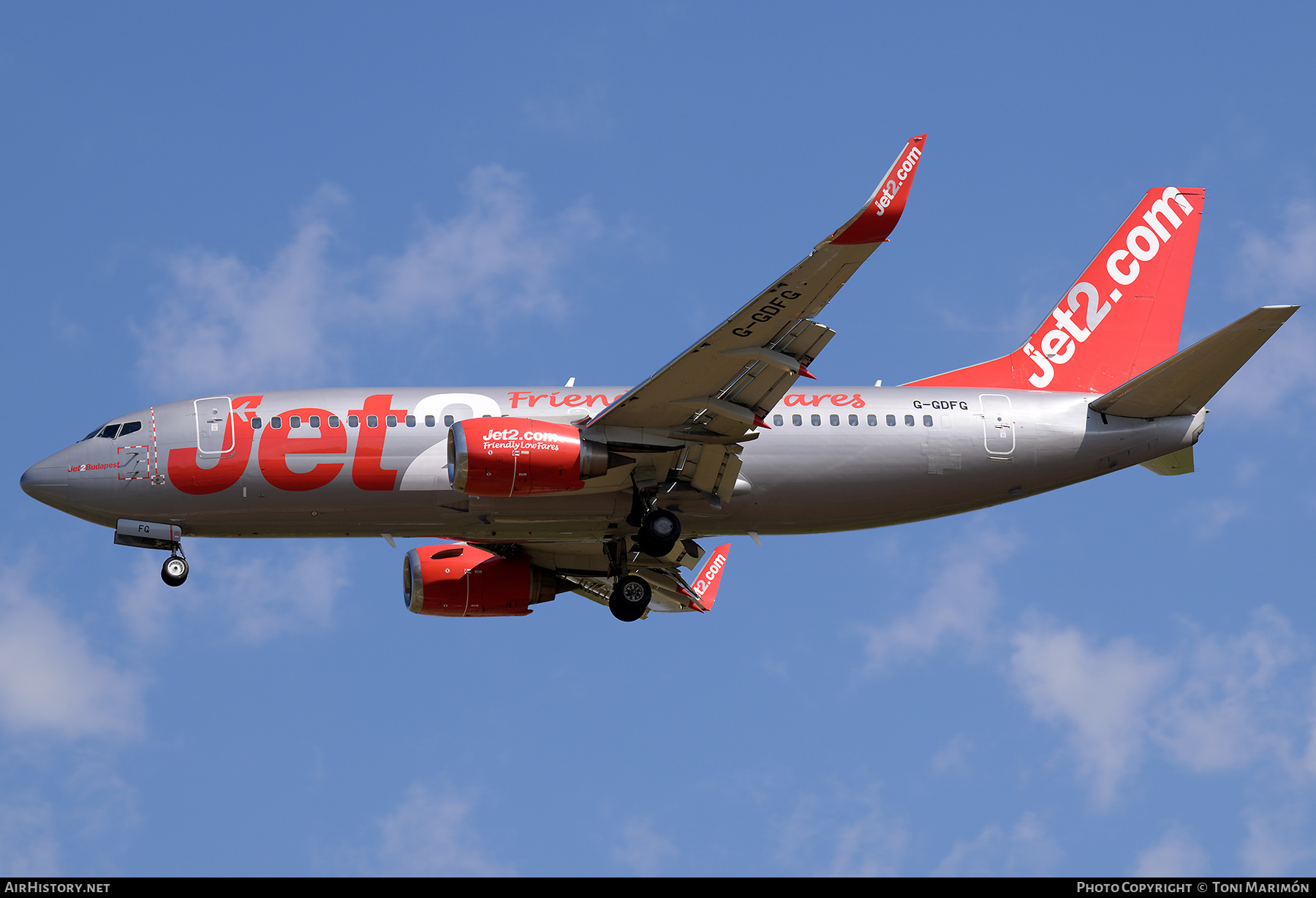 Aircraft Photo of G-GDFG | Boeing 737-36Q | Jet2 | AirHistory.net #809791