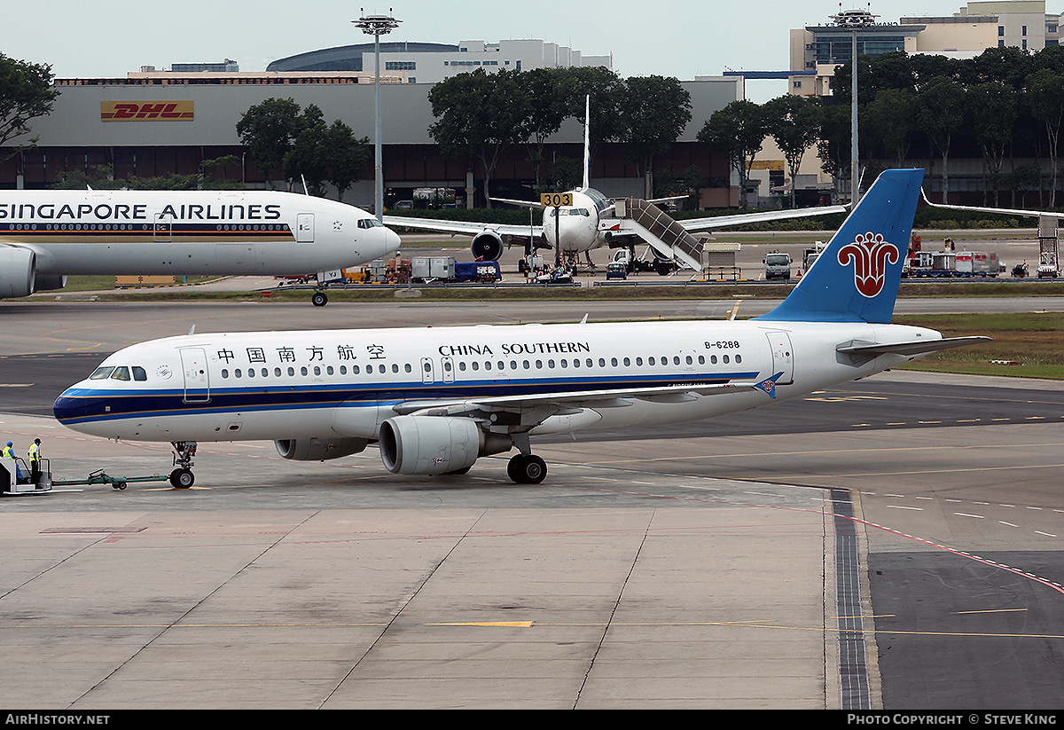 Aircraft Photo of B-6288 | Airbus A320-214 | China Southern Airlines | AirHistory.net #809816
