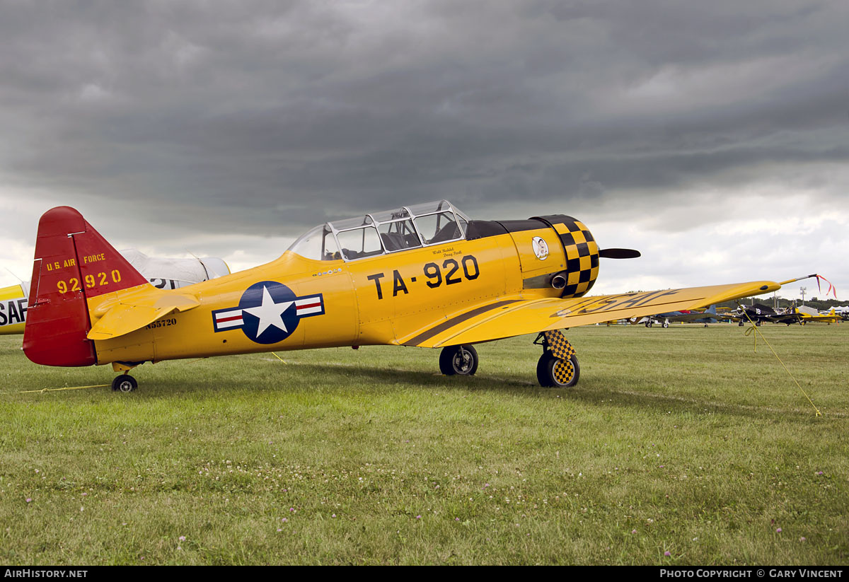 Aircraft Photo of N55720 / 92920 | North American T-6G Texan | USA - Air Force | AirHistory.net #809827