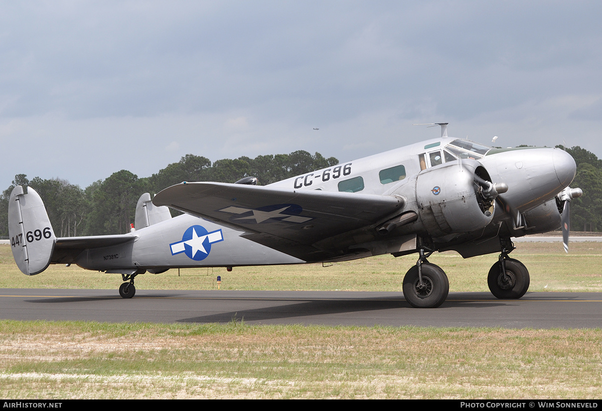 Aircraft Photo of N7381C / 447696 | Beech C-45F Expeditor | USA - Air Force | AirHistory.net #809838