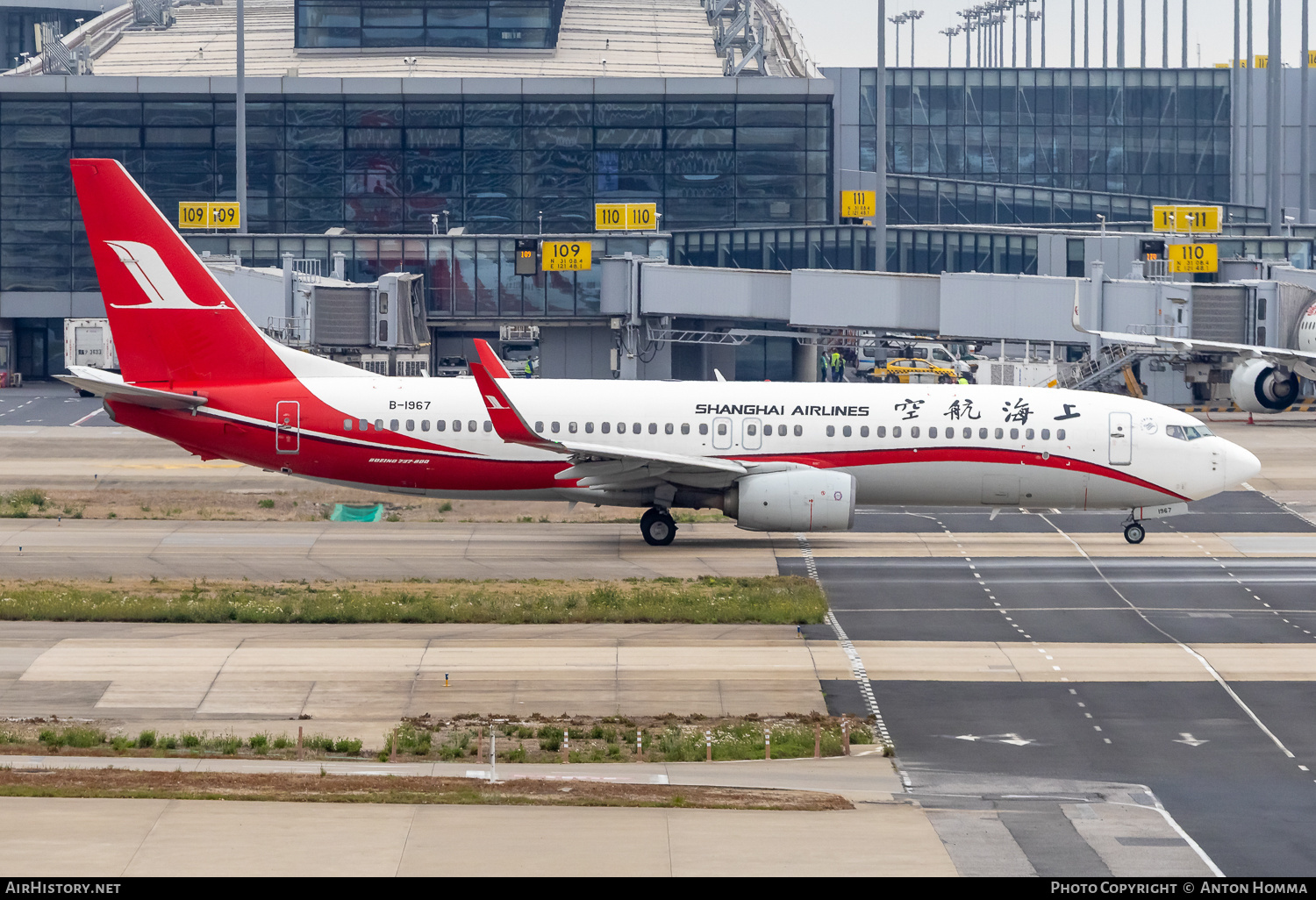 Aircraft Photo of B-1967 | Boeing 737-86D | Shanghai Airlines | AirHistory.net #809852