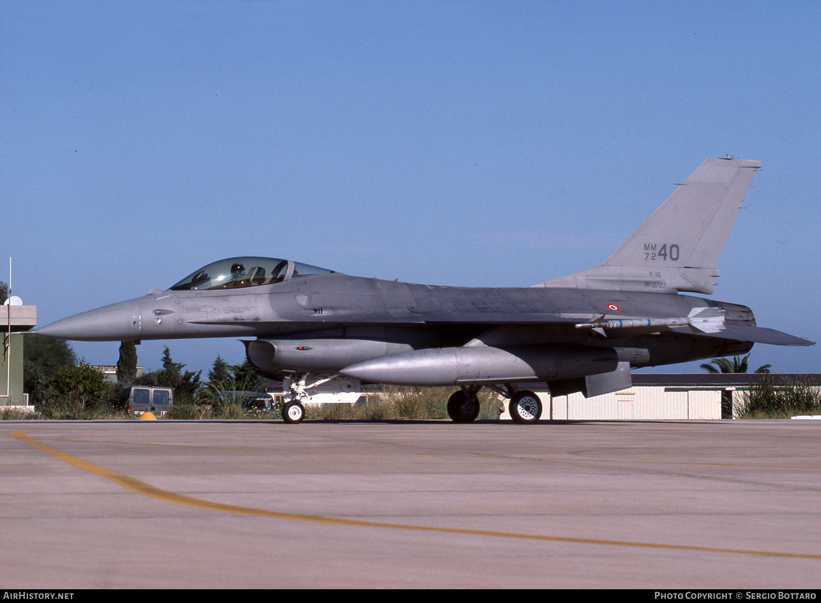 Aircraft Photo of MM7240 / 81-0722 | General Dynamics F-16A/ADF Fighting Falcon | Italy - Air Force | AirHistory.net #809879