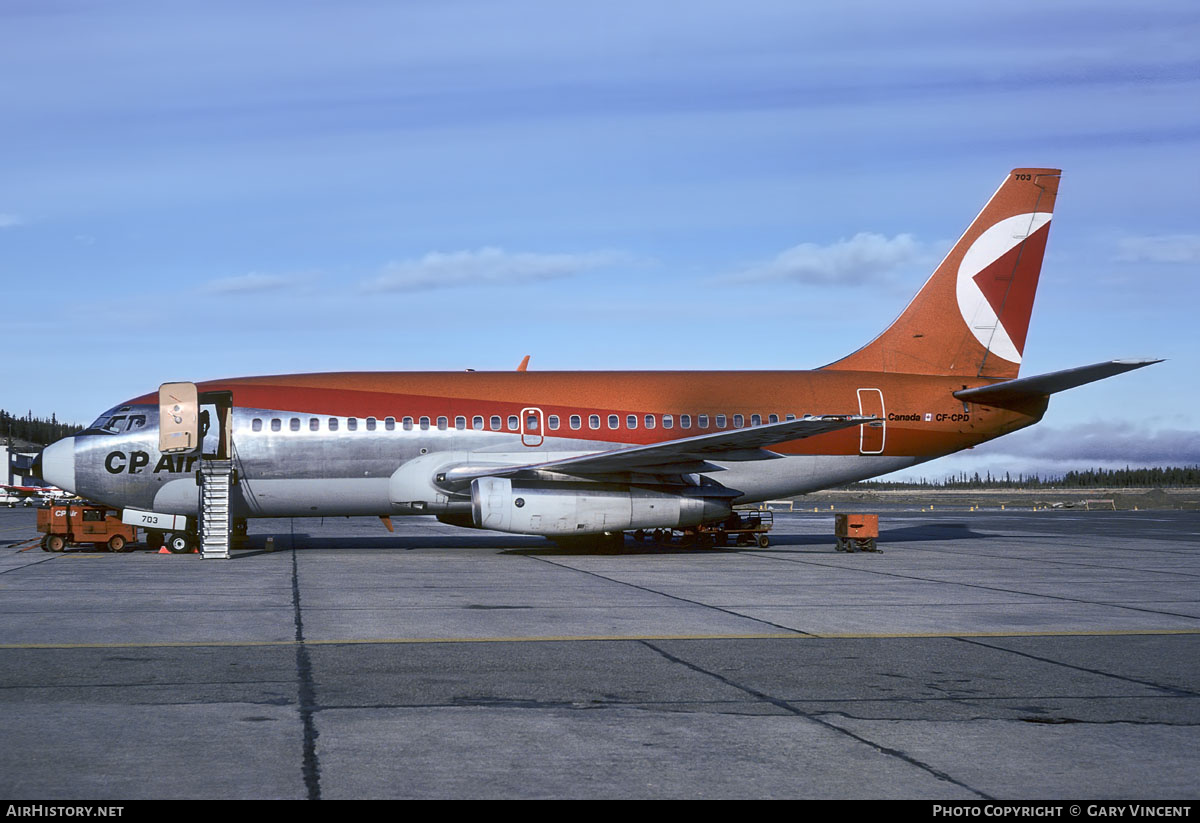 Aircraft Photo of CF-CPD | Boeing 737-217 | CP Air | AirHistory.net #809907