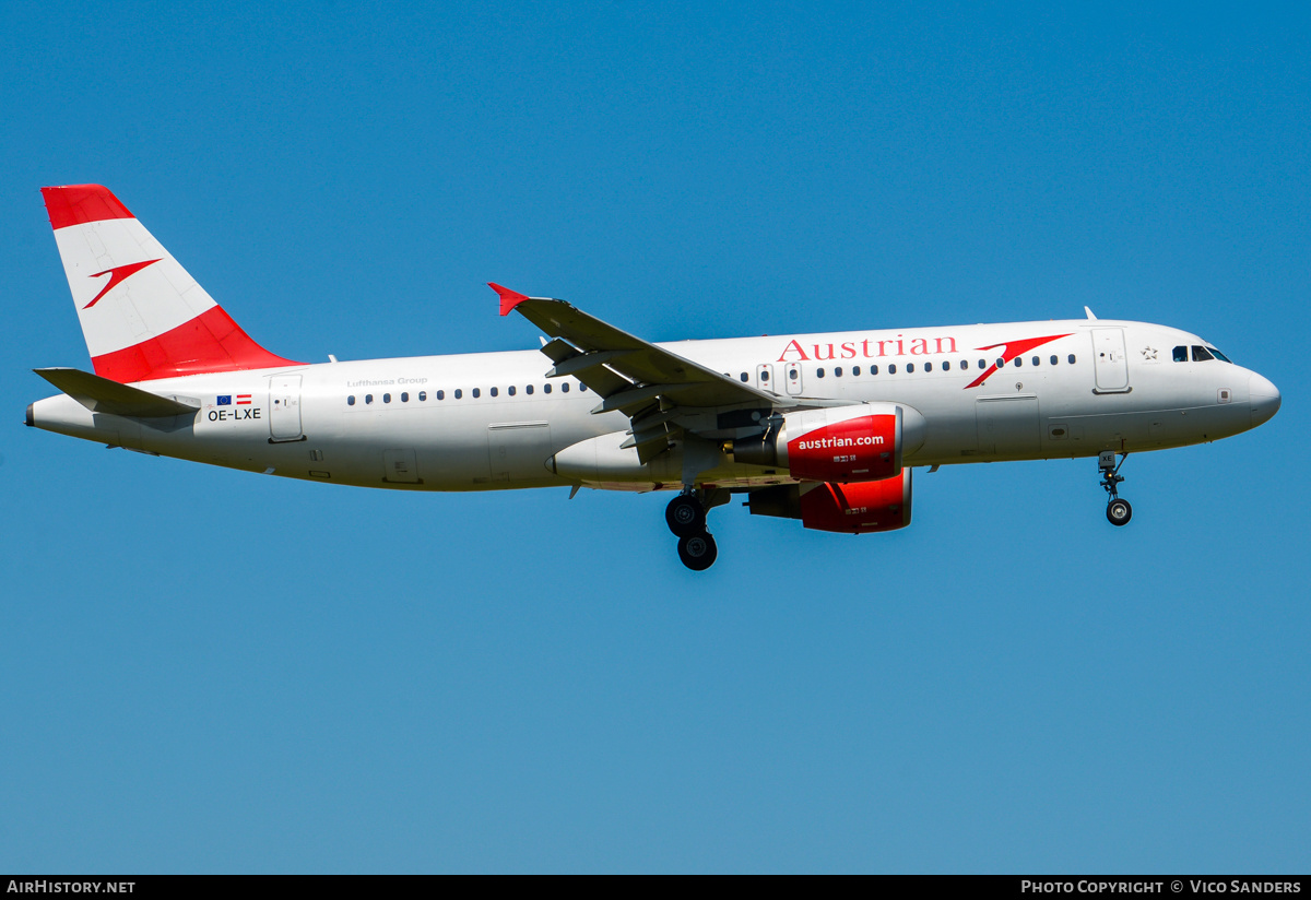 Aircraft Photo of OE-LXE | Airbus A320-216 | Austrian Airlines | AirHistory.net #809923