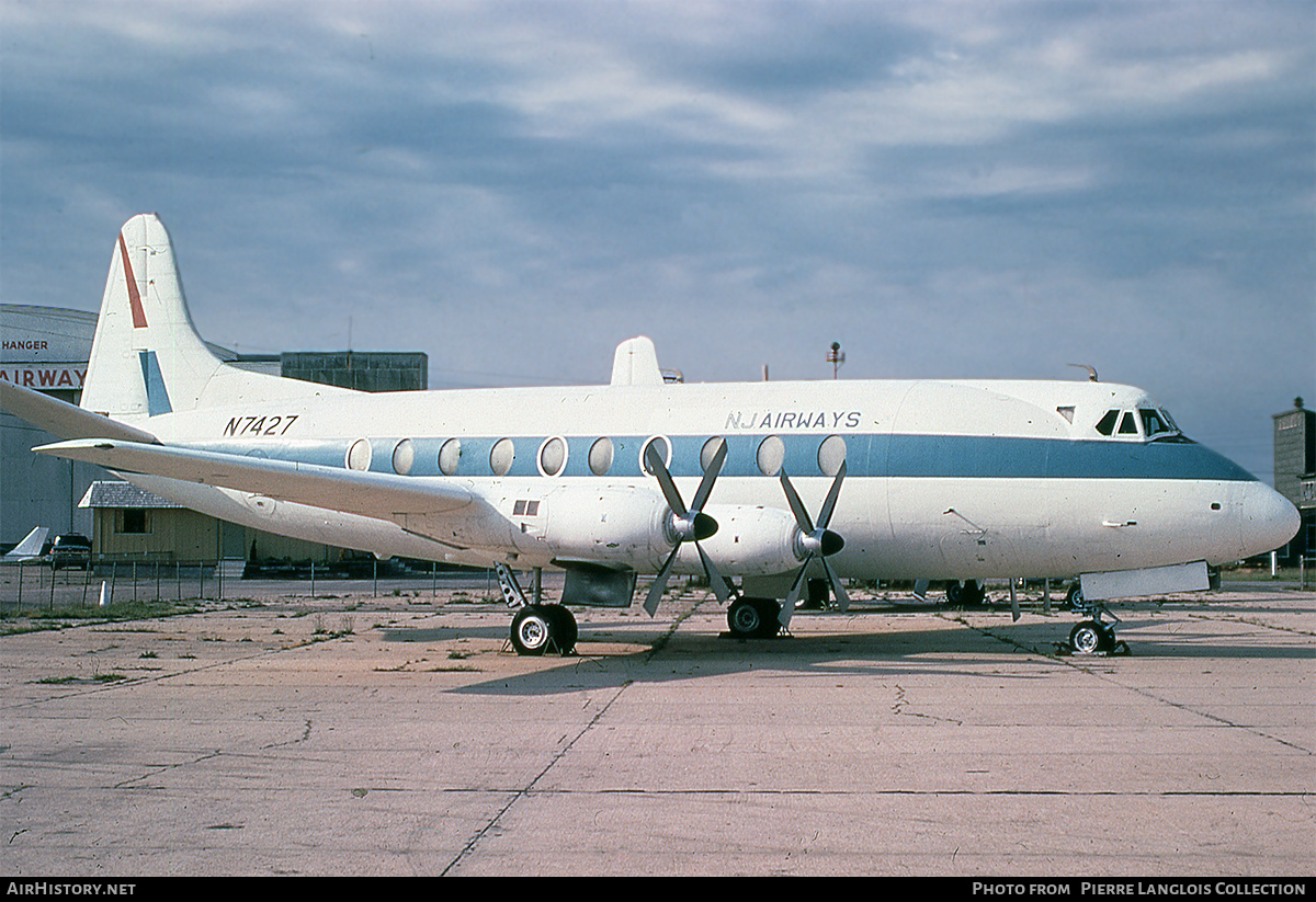 Aircraft Photo of N7427 | Vickers 745D Viscount | NJ Airways - New Jersey Airways | AirHistory.net #809930