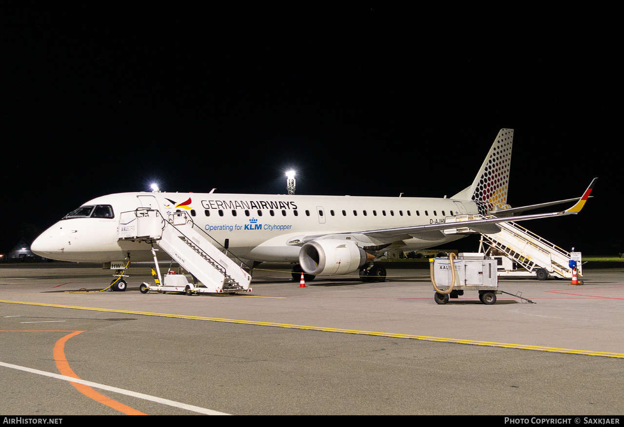 Aircraft Photo of D-AJHW | Embraer 190LR (ERJ-190-100LR) | German Airways | AirHistory.net #810005