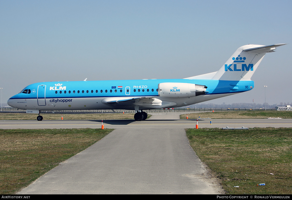 Aircraft Photo of PH-KZO | Fokker 70 (F28-0070) | KLM Cityhopper | AirHistory.net #810023