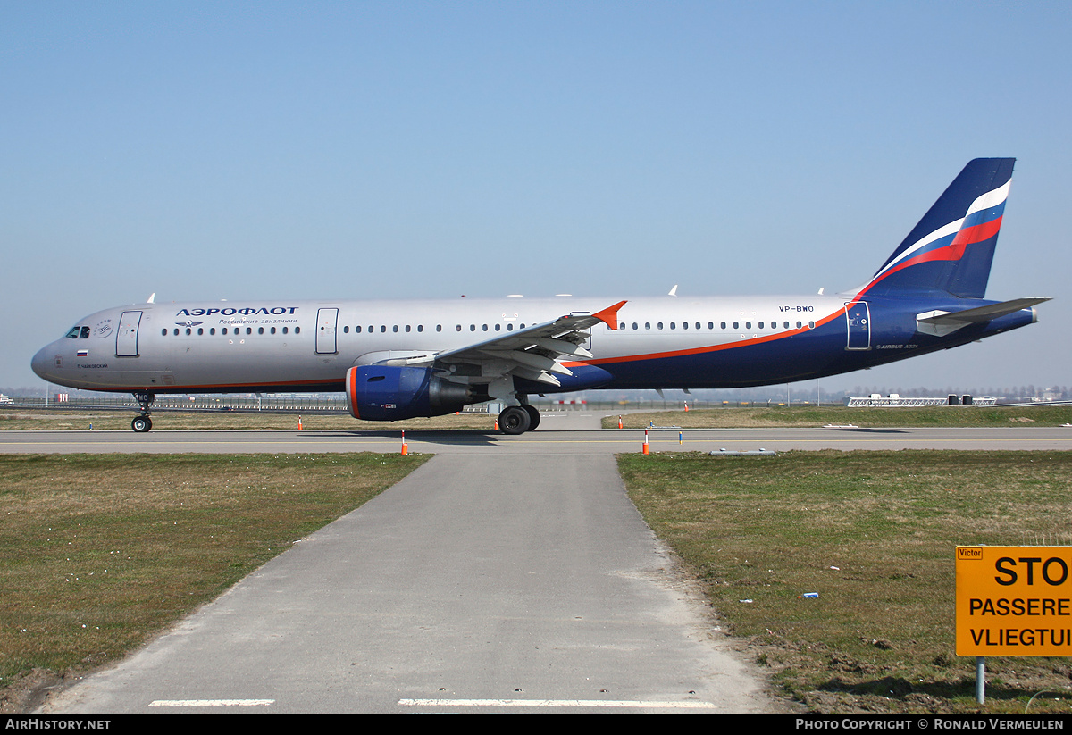 Aircraft Photo of VP-BWO | Airbus A321-211 | Aeroflot - Russian Airlines | AirHistory.net #810025