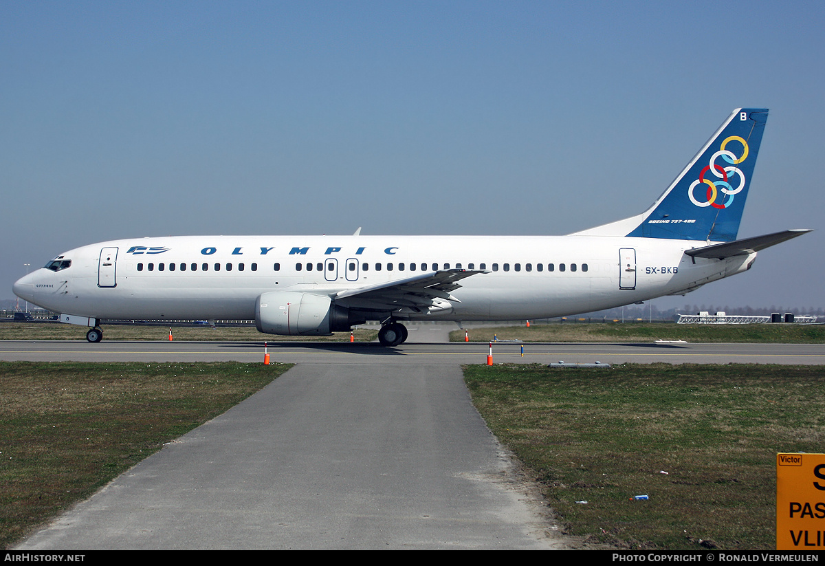 Aircraft Photo of SX-BKB | Boeing 737-484 | Olympic | AirHistory.net #810029