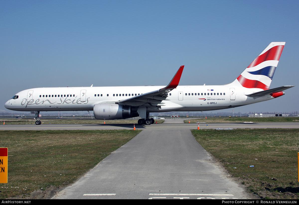 Aircraft Photo of G-BPEJ | Boeing 757-236 | OpenSkies | AirHistory.net #810030