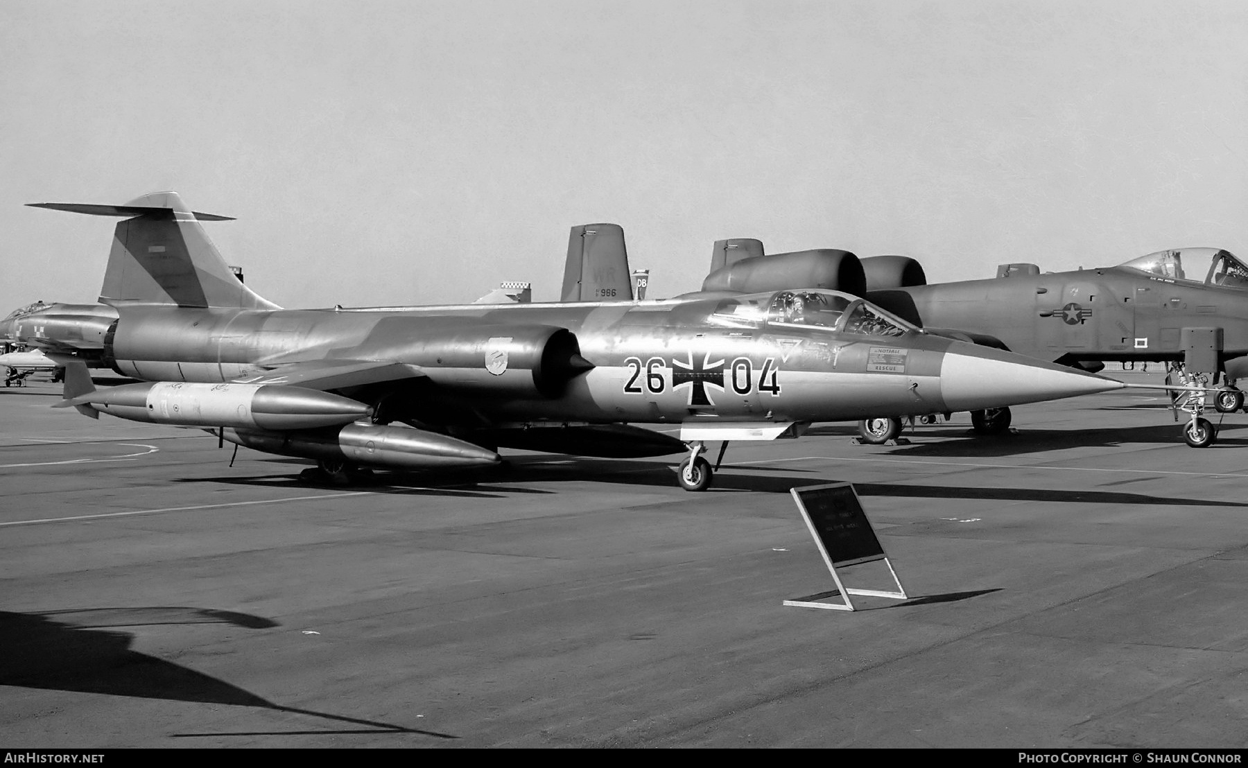 Aircraft Photo of 2604 | Lockheed F-104G Starfighter | Germany - Air Force | AirHistory.net #810050