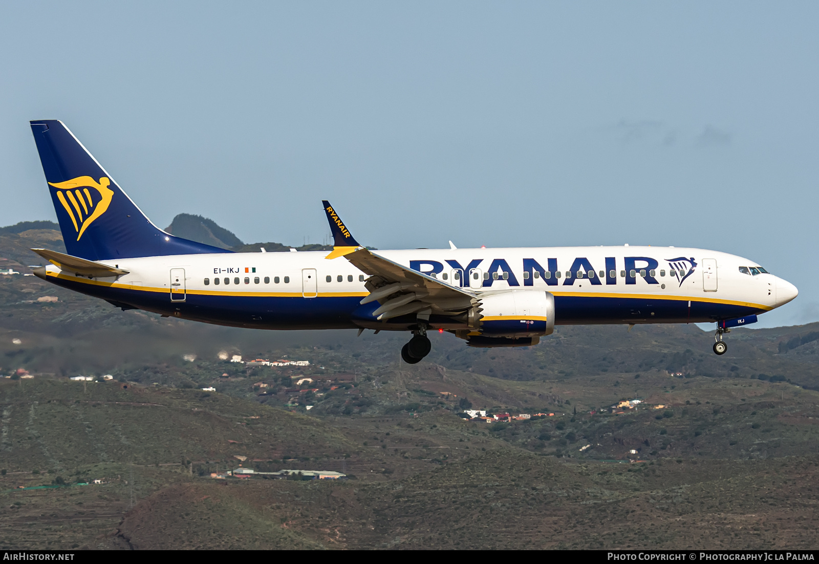 Aircraft Photo of EI-IKJ | Boeing 737-8200 Max 200 | Ryanair | AirHistory.net #810082