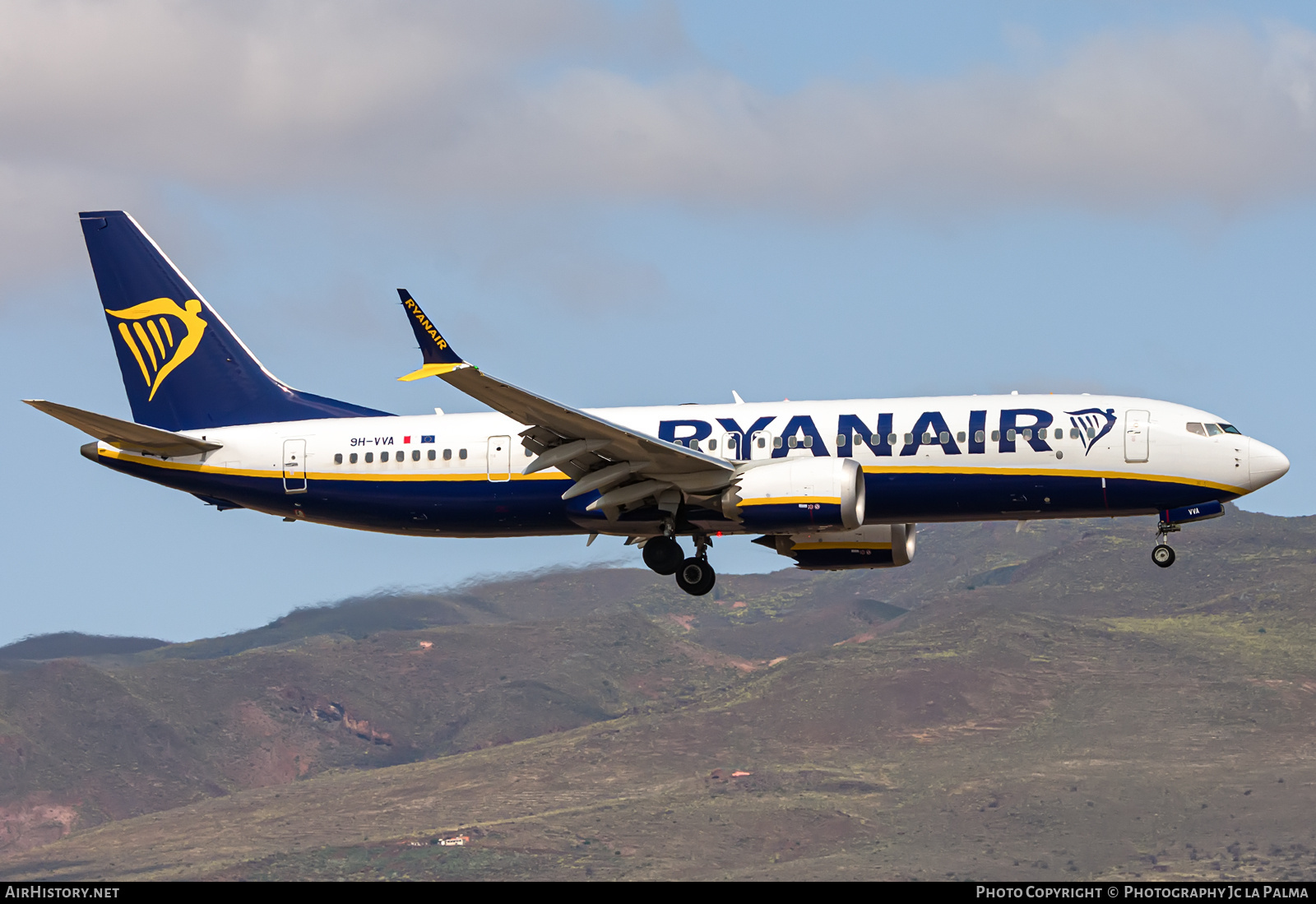 Aircraft Photo of 9H-VVA | Boeing 737-8200 Max 200 | Ryanair | AirHistory.net #810116
