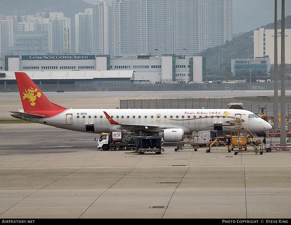 Aircraft Photo of B-3172 | Embraer 190LR (ERJ-190-100LR) | Tianjin Airlines | AirHistory.net #810125