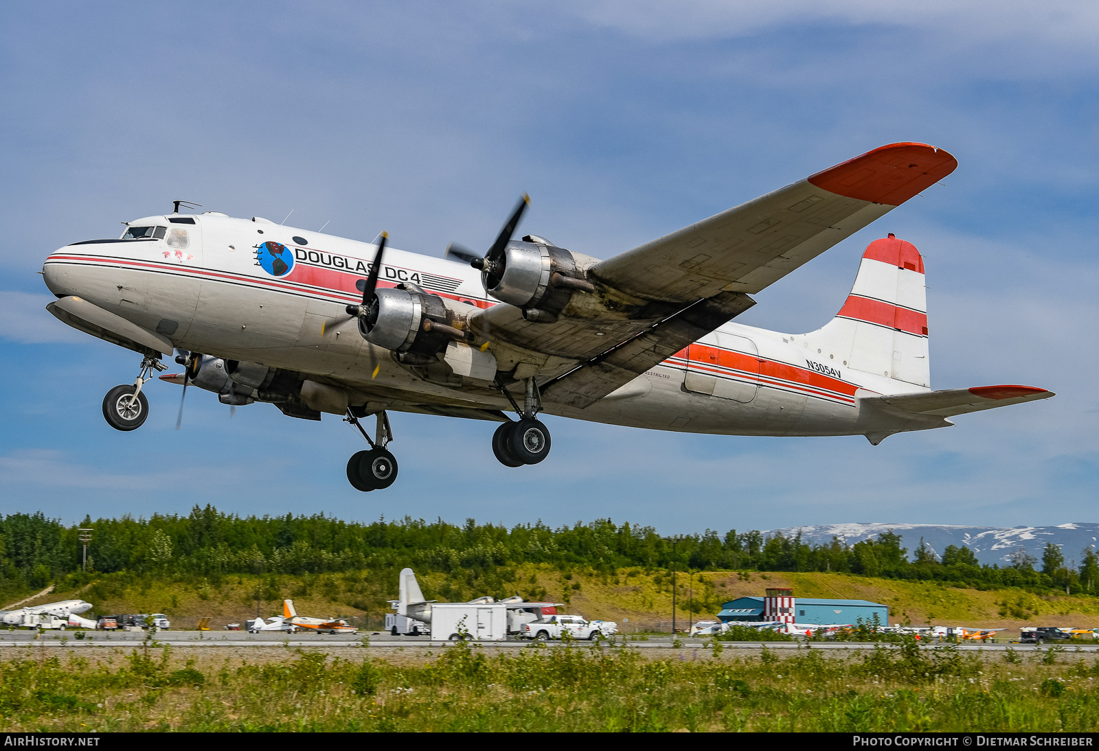 Aircraft Photo of N3054V | Douglas C-54Q Skymaster | Alaska Air Fuel | AirHistory.net #810161