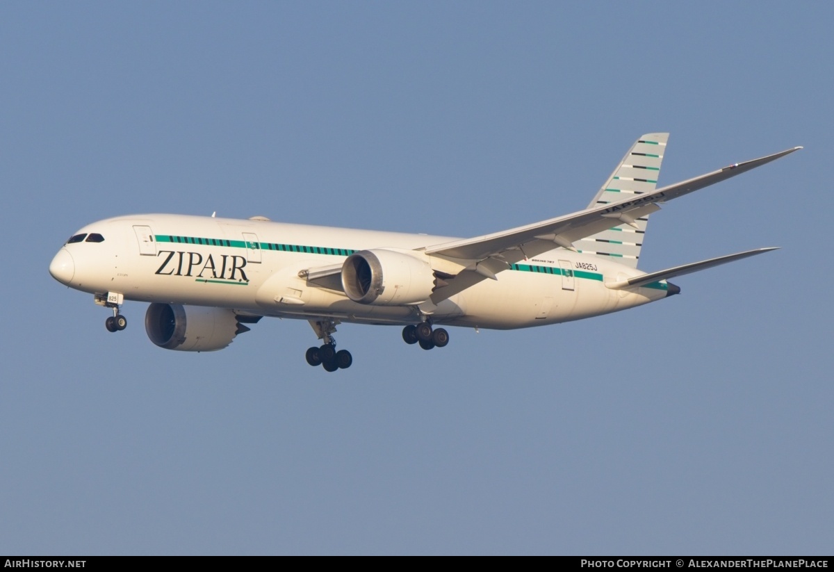 Aircraft Photo of JA825J | Boeing 787-8 Dreamliner | ZipAir | AirHistory.net #810168