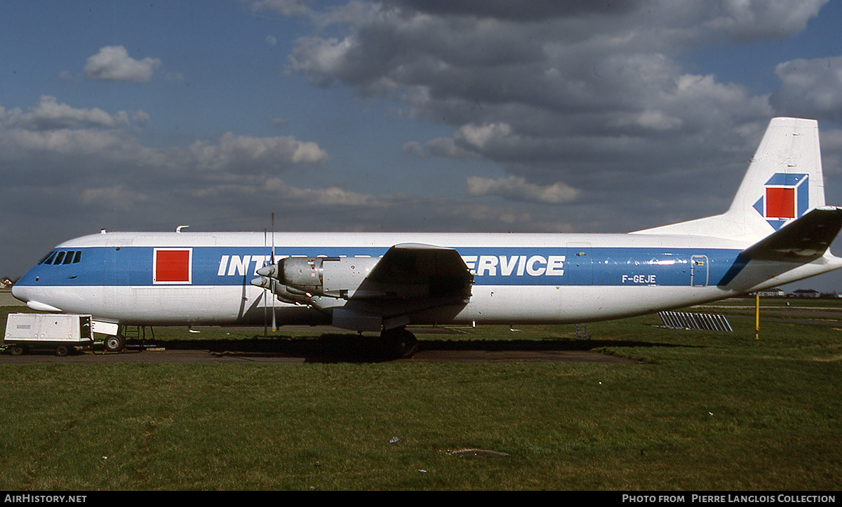Aircraft Photo of F-GEJE | Vickers 952F Vanguard | Intercargo Service - ICS | AirHistory.net #810175