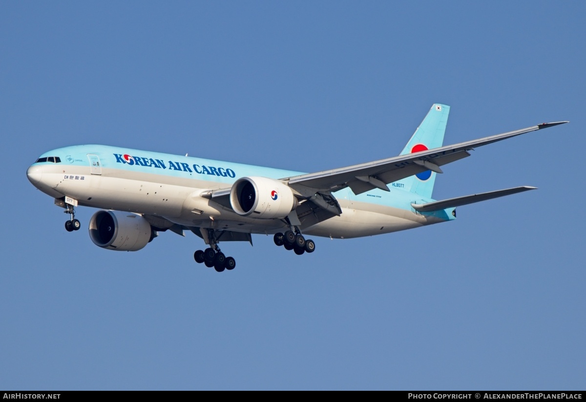 Aircraft Photo of HL8077 | Boeing 777-F | Korean Air Cargo | AirHistory.net #810188