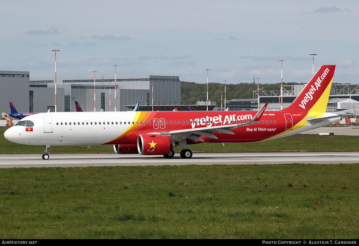 Aircraft Photo of VN-A516 | Airbus A321-271NX | VietJet Air | AirHistory.net #810233
