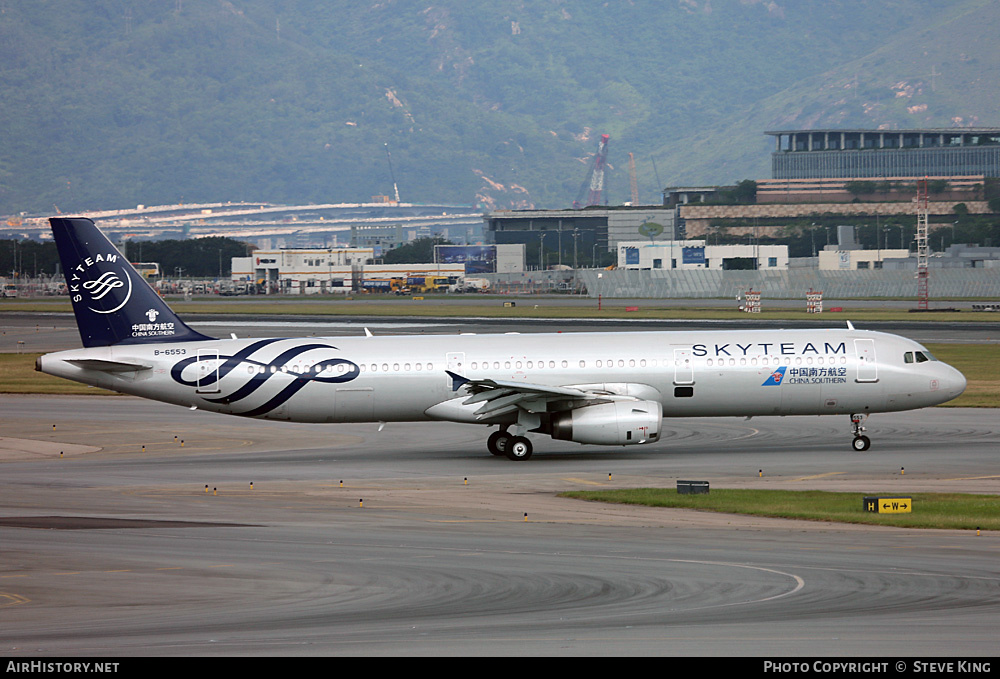 Aircraft Photo of B-6553 | Airbus A321-231 | China Southern Airlines | AirHistory.net #810273