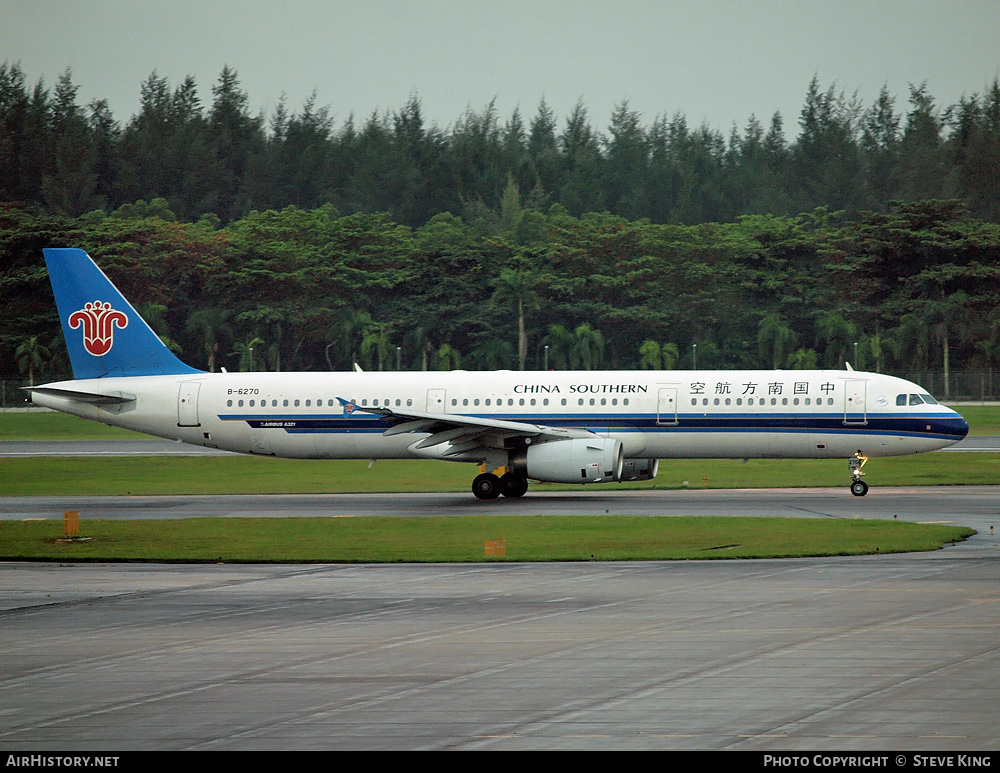 Aircraft Photo of B-6270 | Airbus A321-231 | China Southern Airlines | AirHistory.net #810278