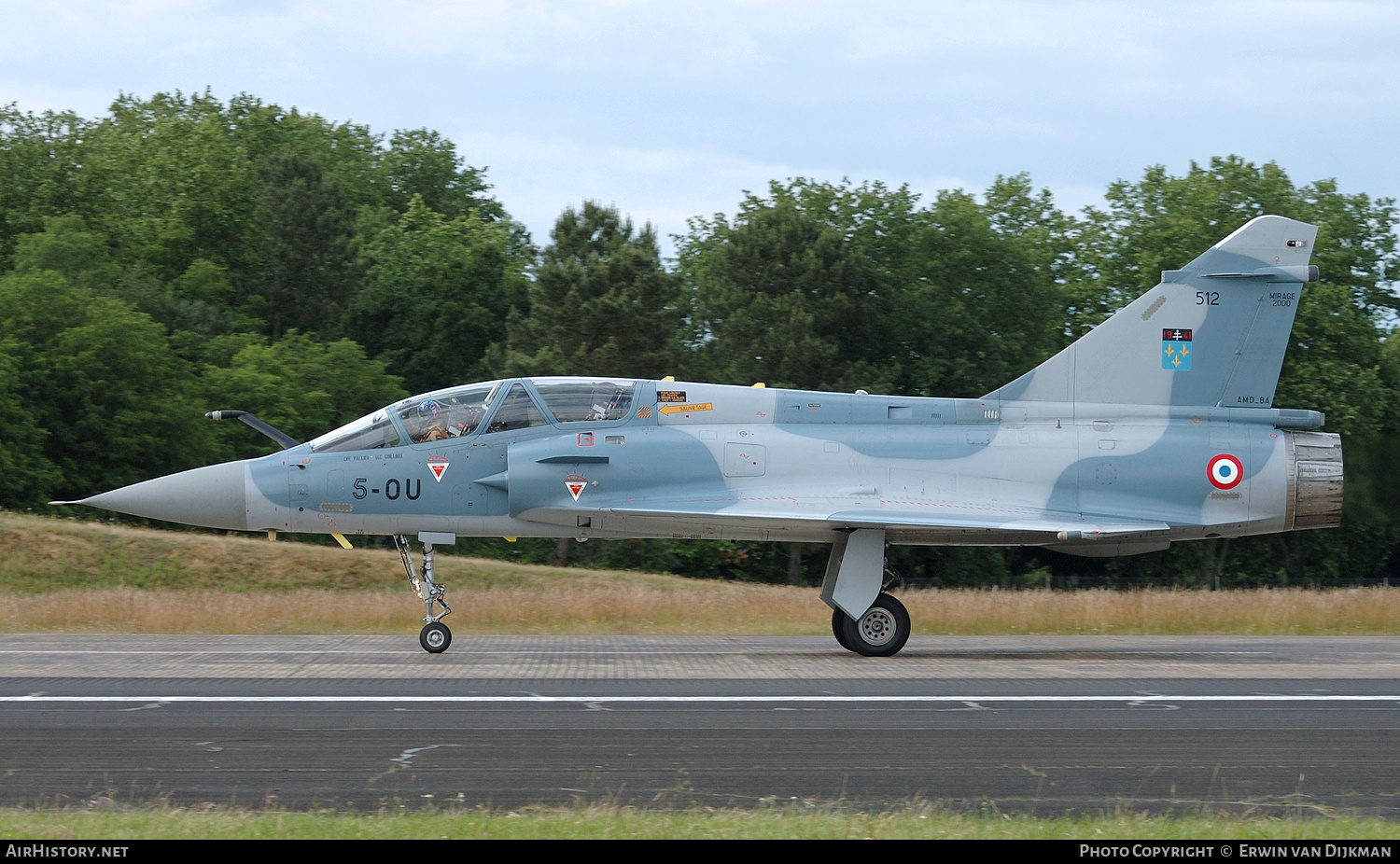 Aircraft Photo of 512 | Dassault Mirage 2000B | France - Air Force | AirHistory.net #810343