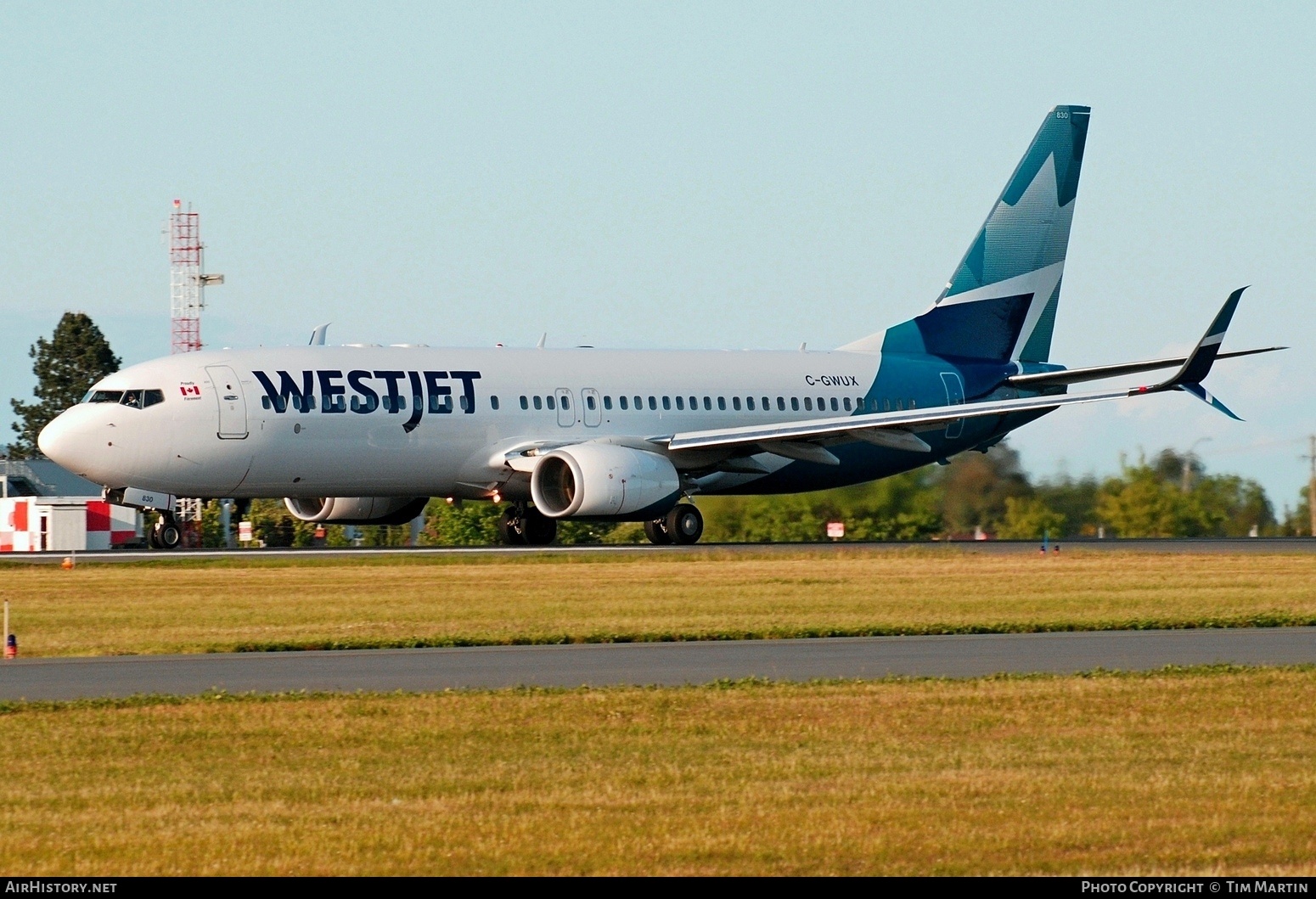 Aircraft Photo of C-GWUX | Boeing 737-8CT | WestJet | AirHistory.net #810494